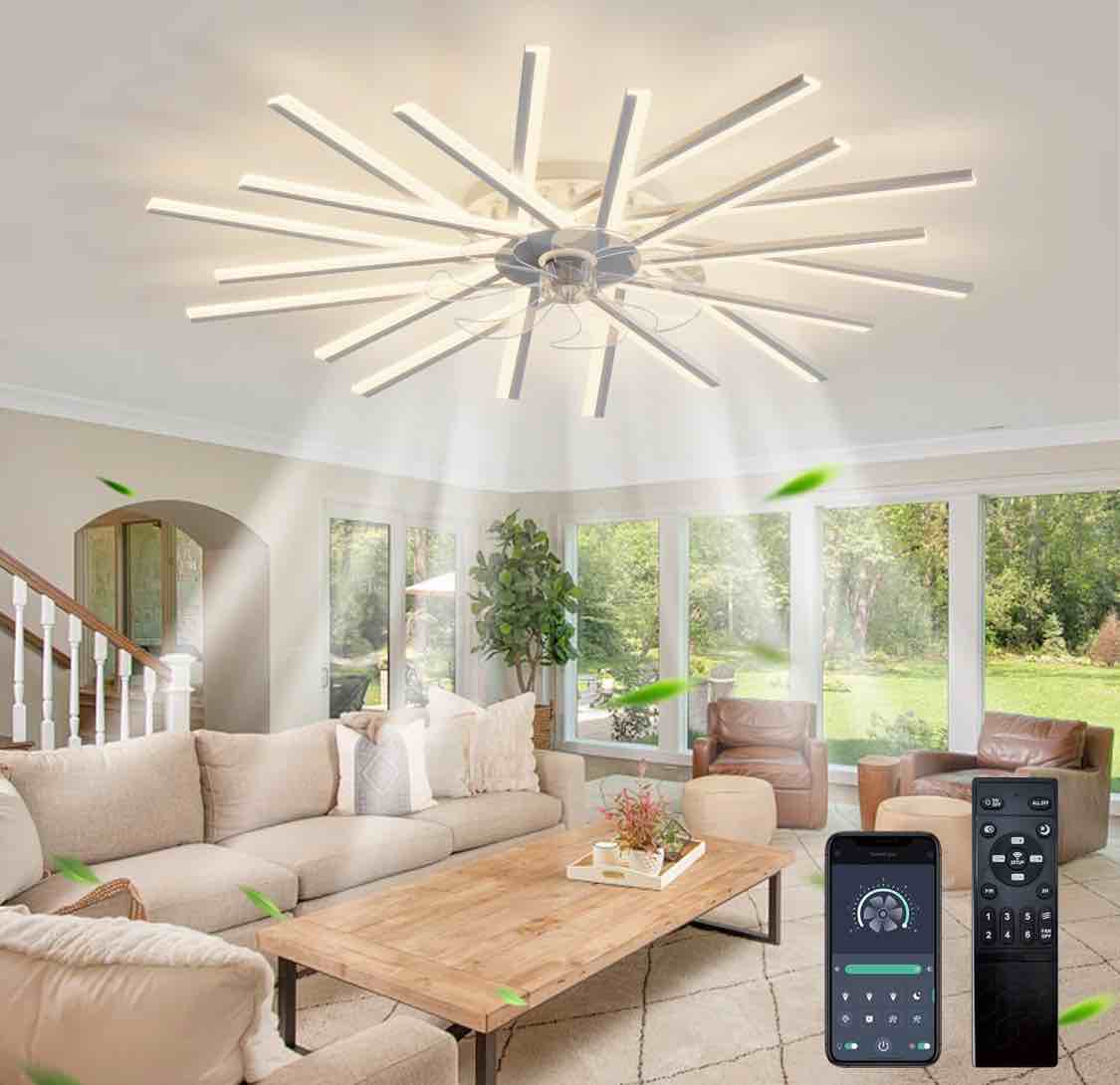 Hanke 44.9'' Dimmable Reversible Ceiling Fan With LED Lights And Remote Control