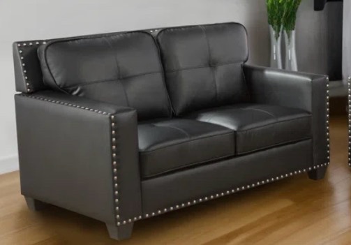 Zwee Love Seat Faux Leather For Living Room