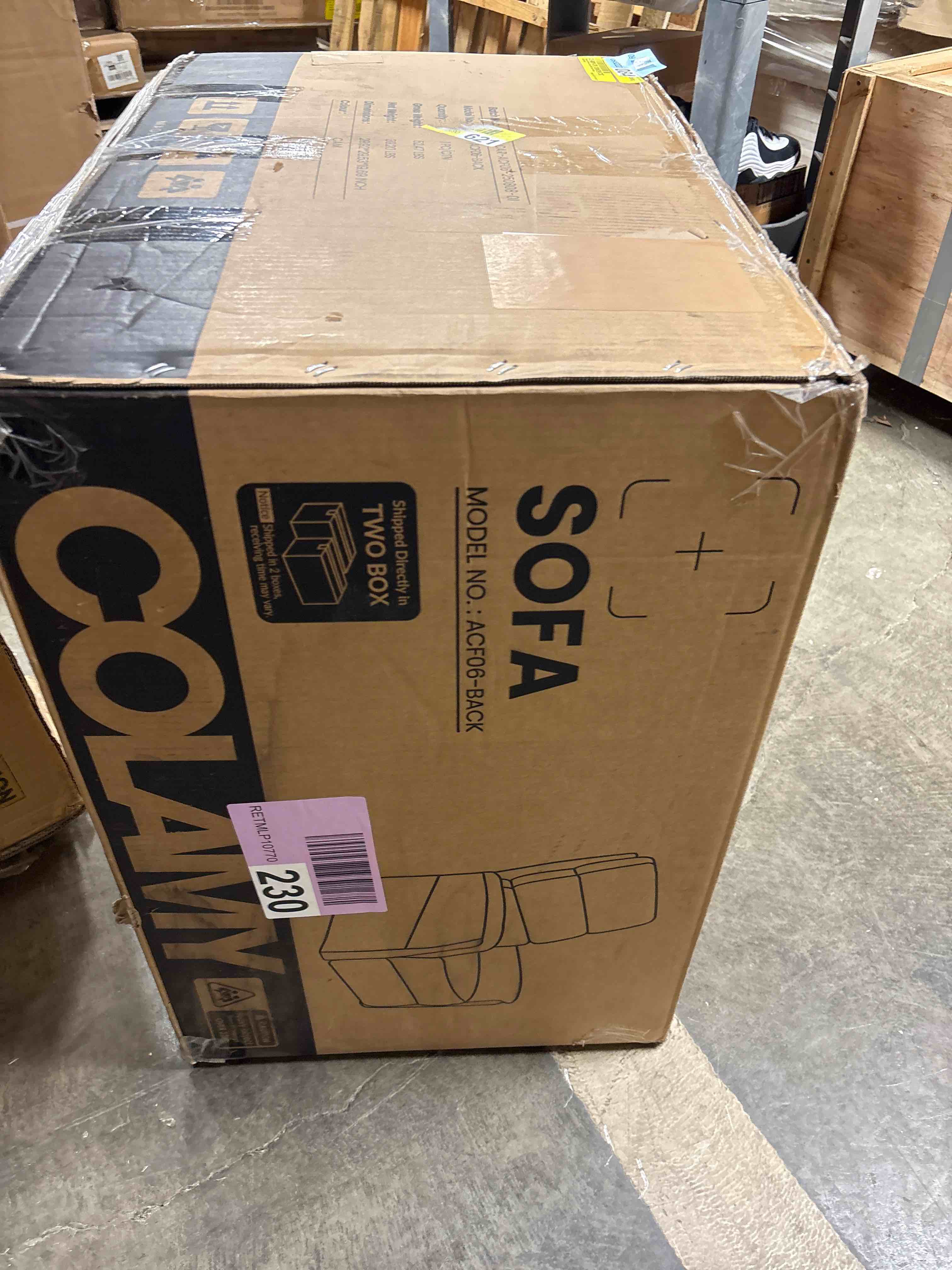 Condition photo showing Good Condition for Colamy Recliner,  BOX 1 OF 2 ONLY*