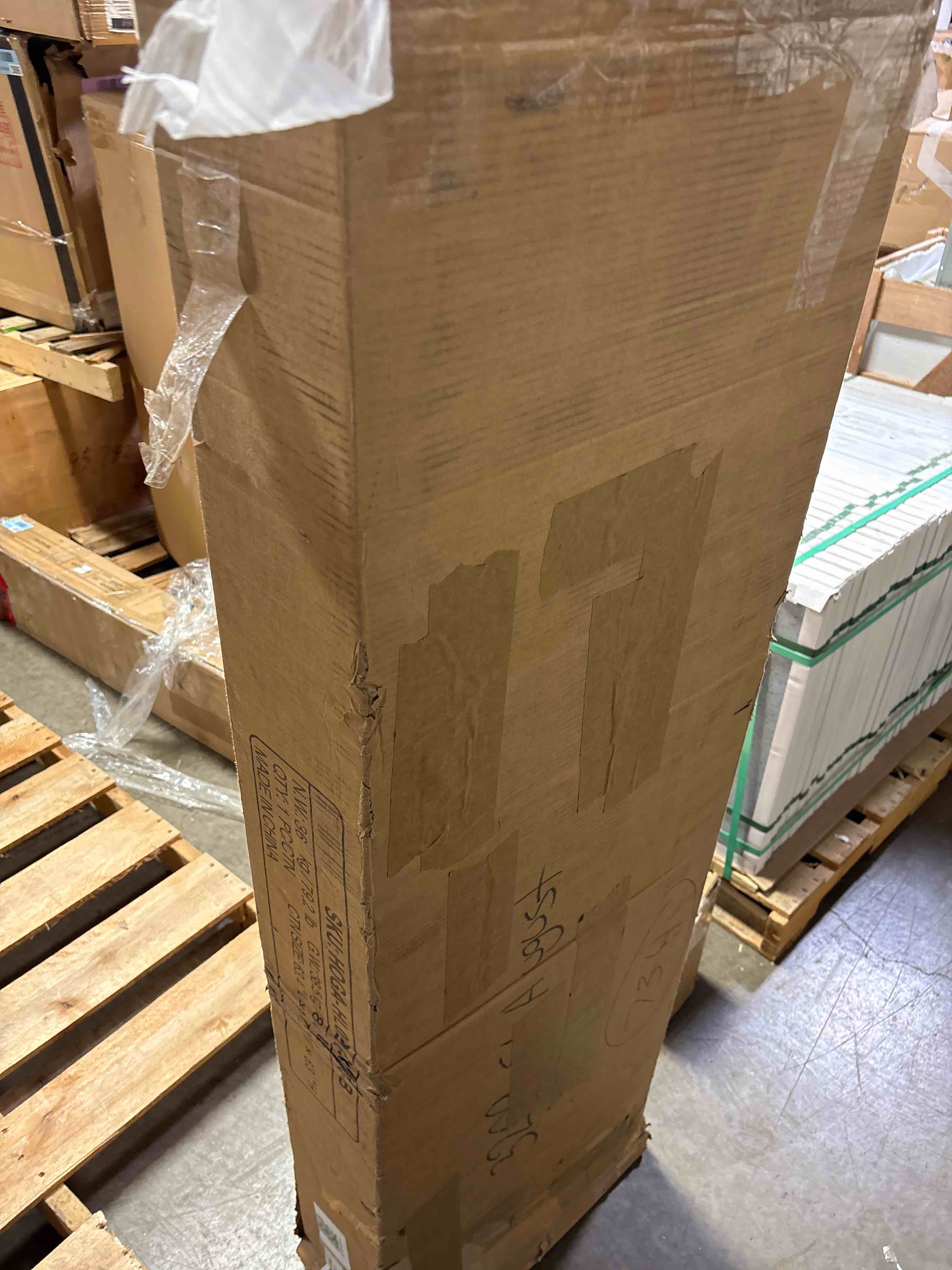 Condition photo showing Good Condition for 71" W L-Shaped Desk with Drawers and File Cabinet, Modern Executive Office Desk, BOX B ONLY*