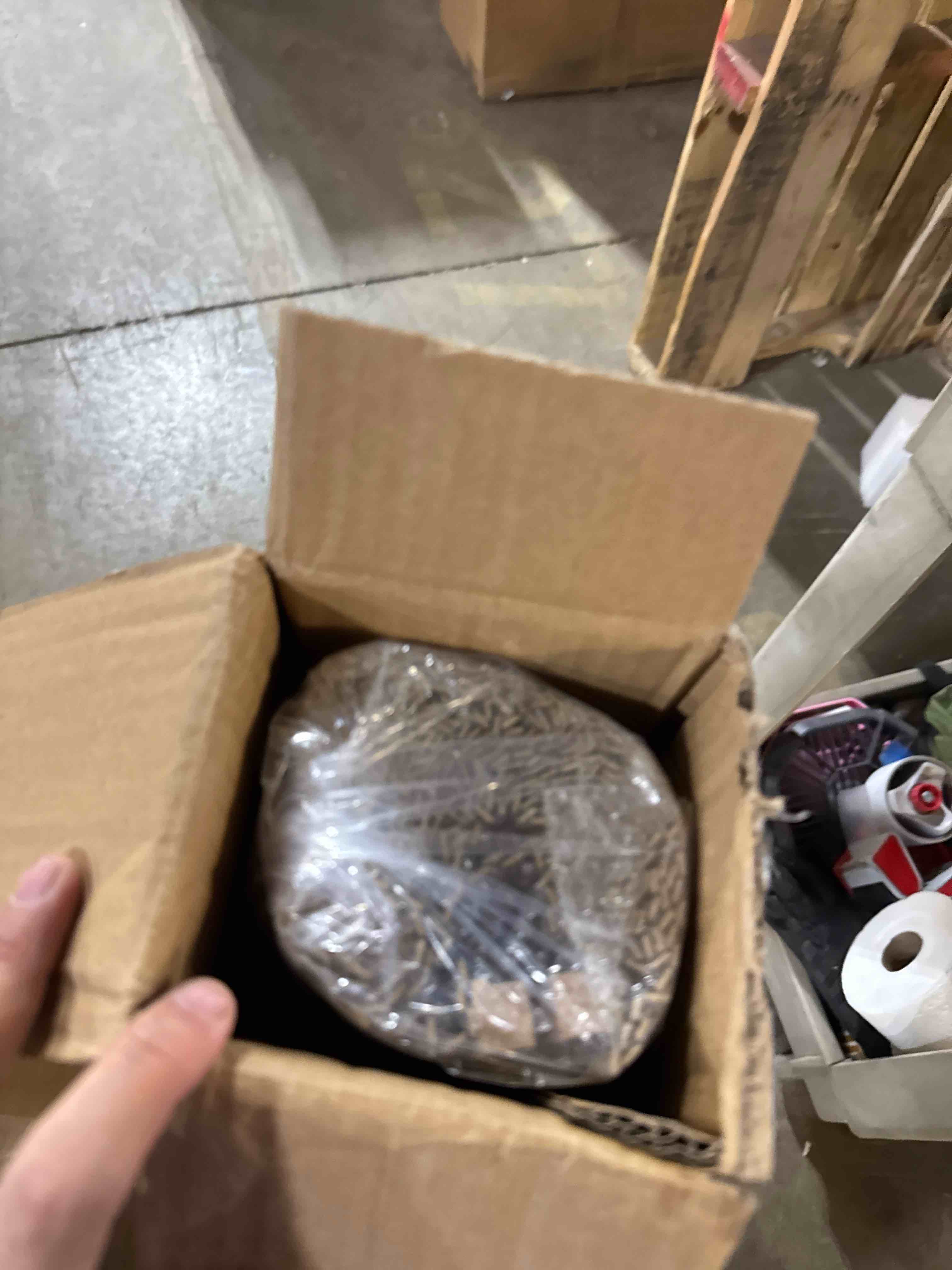 Condition photo showing New/Like New for LazBlinds Cordless Bamboo Roman Shades, Privacy Blinds for Interior Windows, Room Darkening Roll Up Bamboo Blinds for Home & Patio, 35.5" W x 64" H, Highfield Teak Pricacy - Highfield Teak 35 1/2" W x 64" H