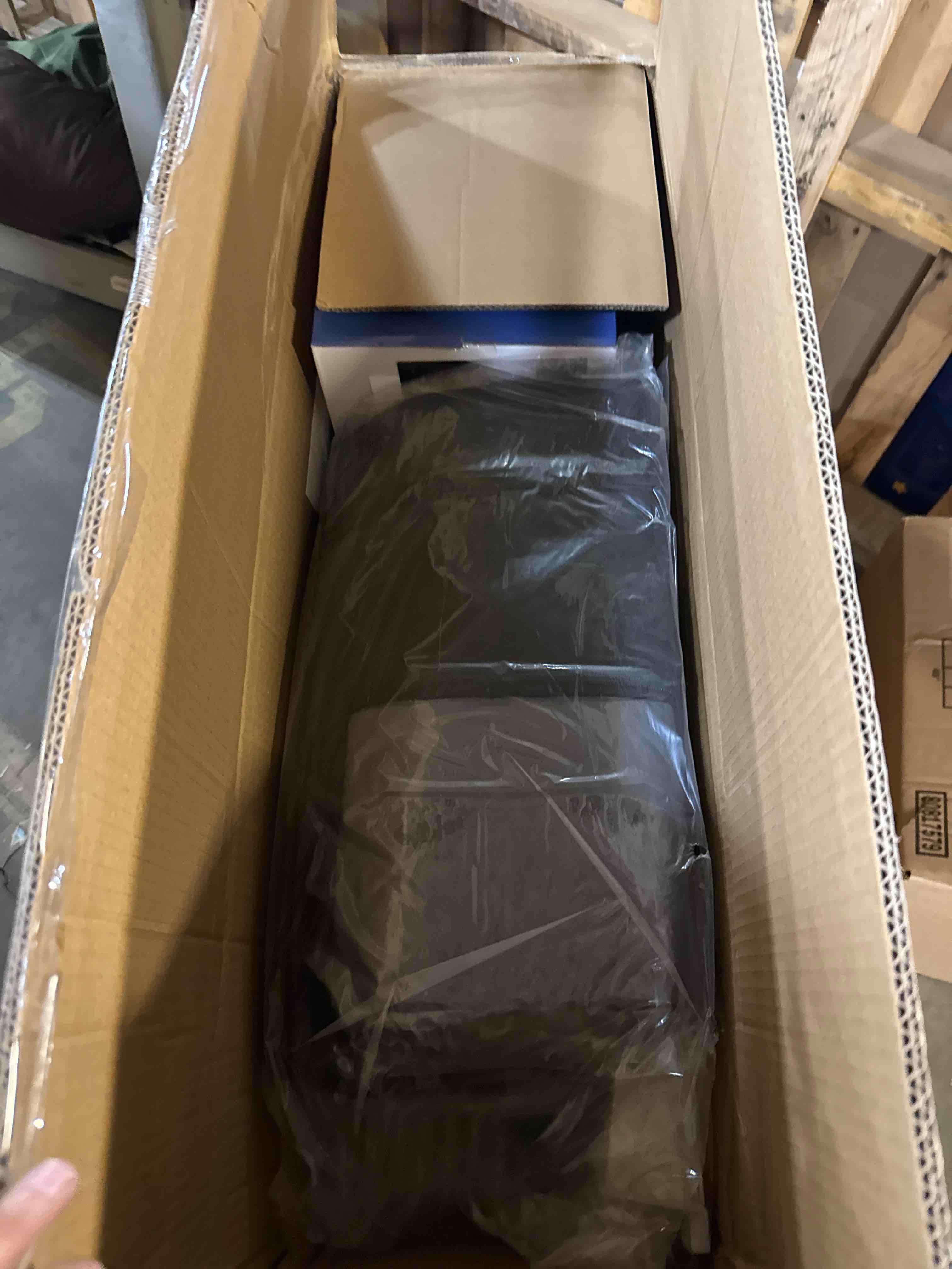 Condition photo showing New/Like New for Upgraded Infrared Sauna Box for Relaxation,Detoxification,Portable Steam Sauna for Home with XL Steamer,Folding Chair,Multiple Layered Full Body Sauna Tent for Spa,Indoor,Outdoor,Gym-Black Black-Upgraded-RL