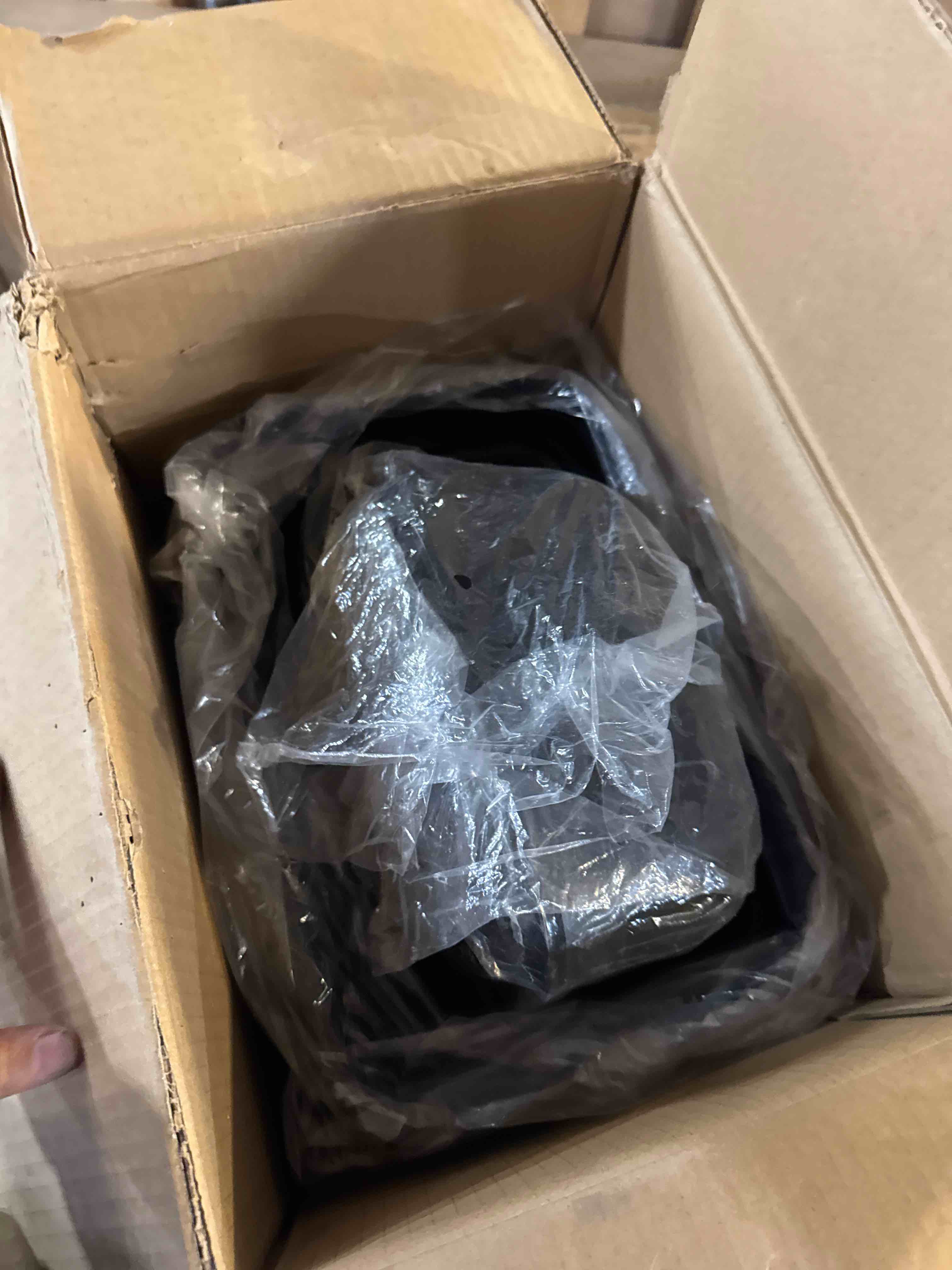 Condition photo showing New/Like New for Amazon Basics Micro Cut Paper Shredder, CD, and Credit Card Shredder, 8 Sheet (New Model), Black