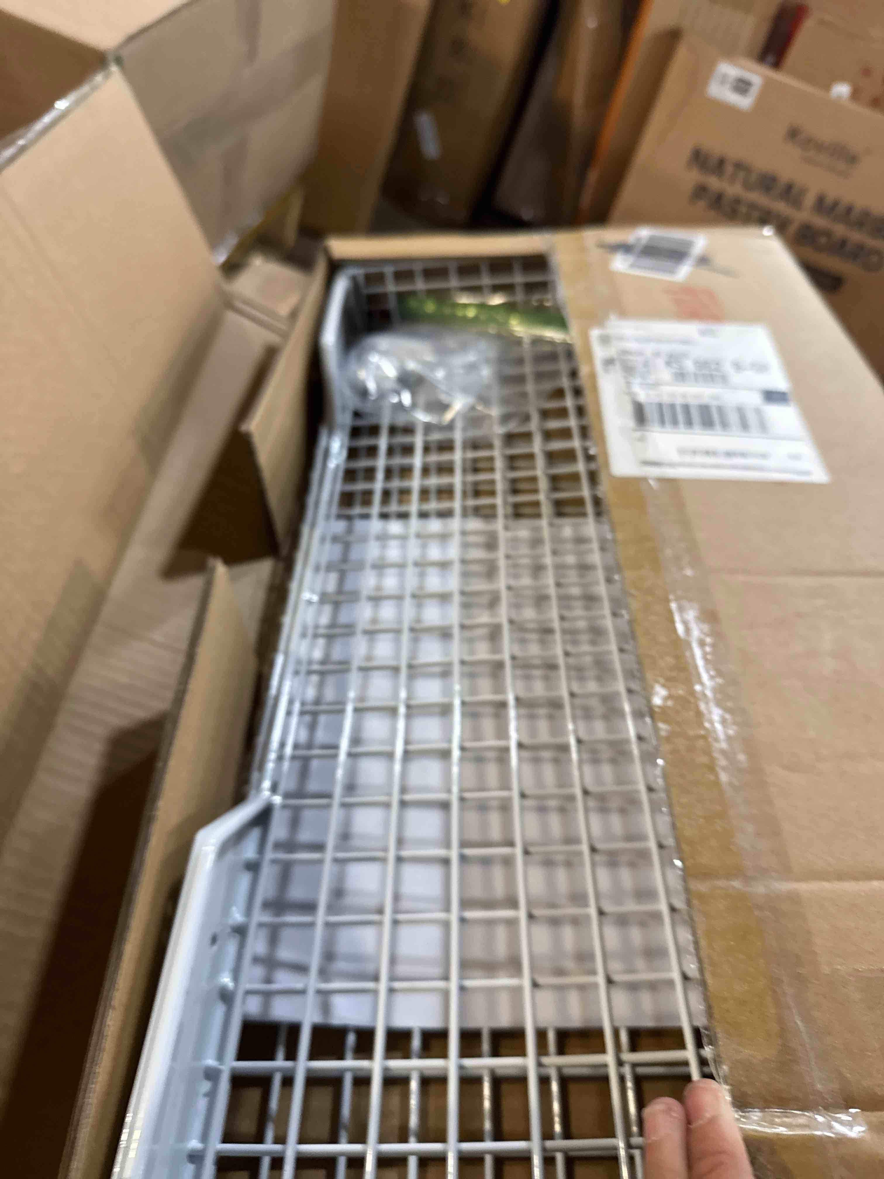 Condition photo showing Good Condition for TORACK 2 Pack Wall Mounted Storage Shelves, 23.5" x 12" Wall Shelf for Garage, Closet, Laundry Room, Heavy Duty Garage Wall Shelving, Holds Up to 65 lbs(White) White 12*23.5"