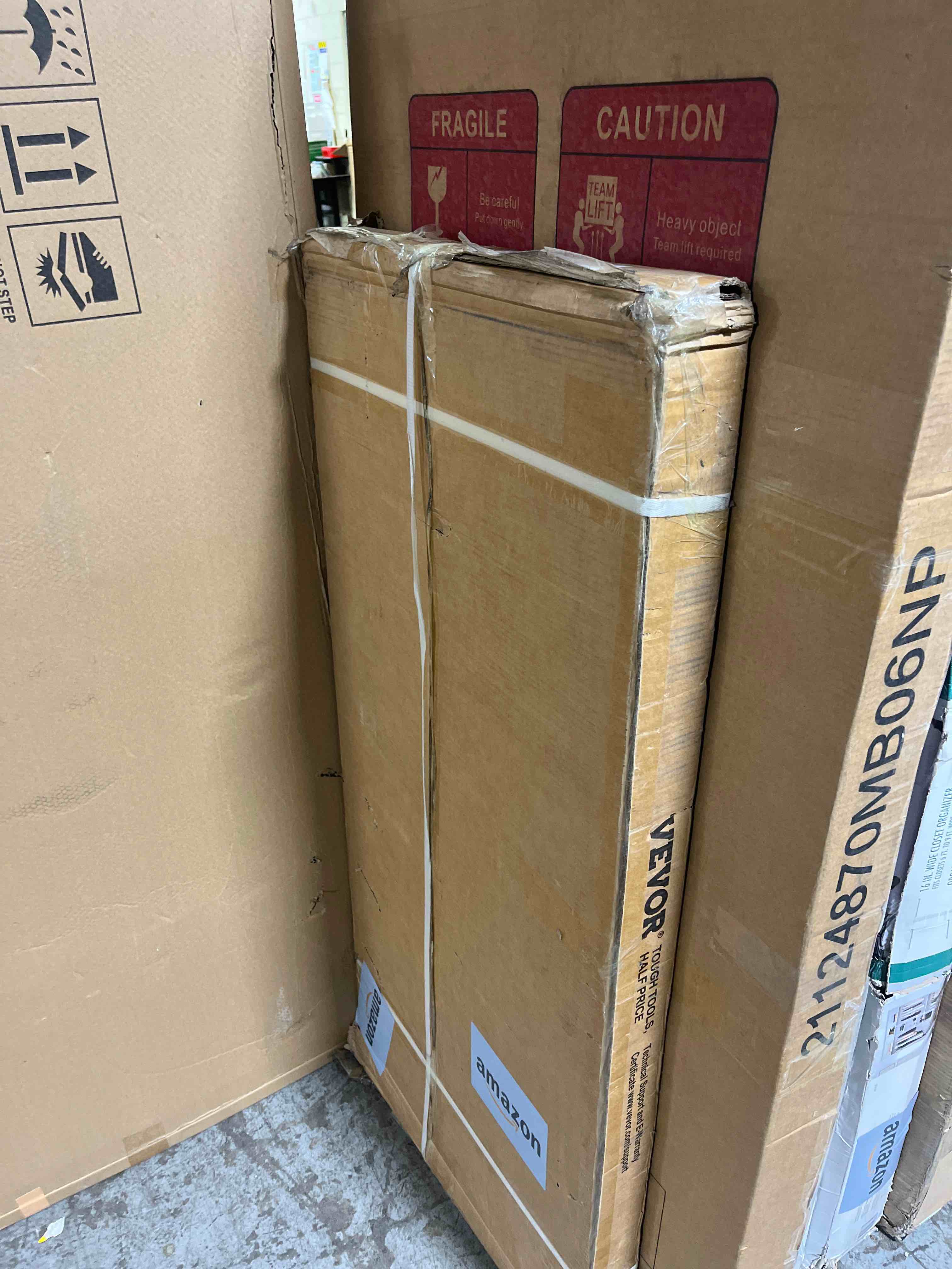 Condition photo showing Good Condition for VEVOR Storage Shelves, 3000 lbs, 5 Tier Heavy Duty Garage Shelving, 24" D x 48" W x 72" H Adjustable Metal Shelves for Industrial Shelving Unit Utility Shelf, for Kitchen, Warehouse, Basement, Black Black 24" D x 48" W x 72" H