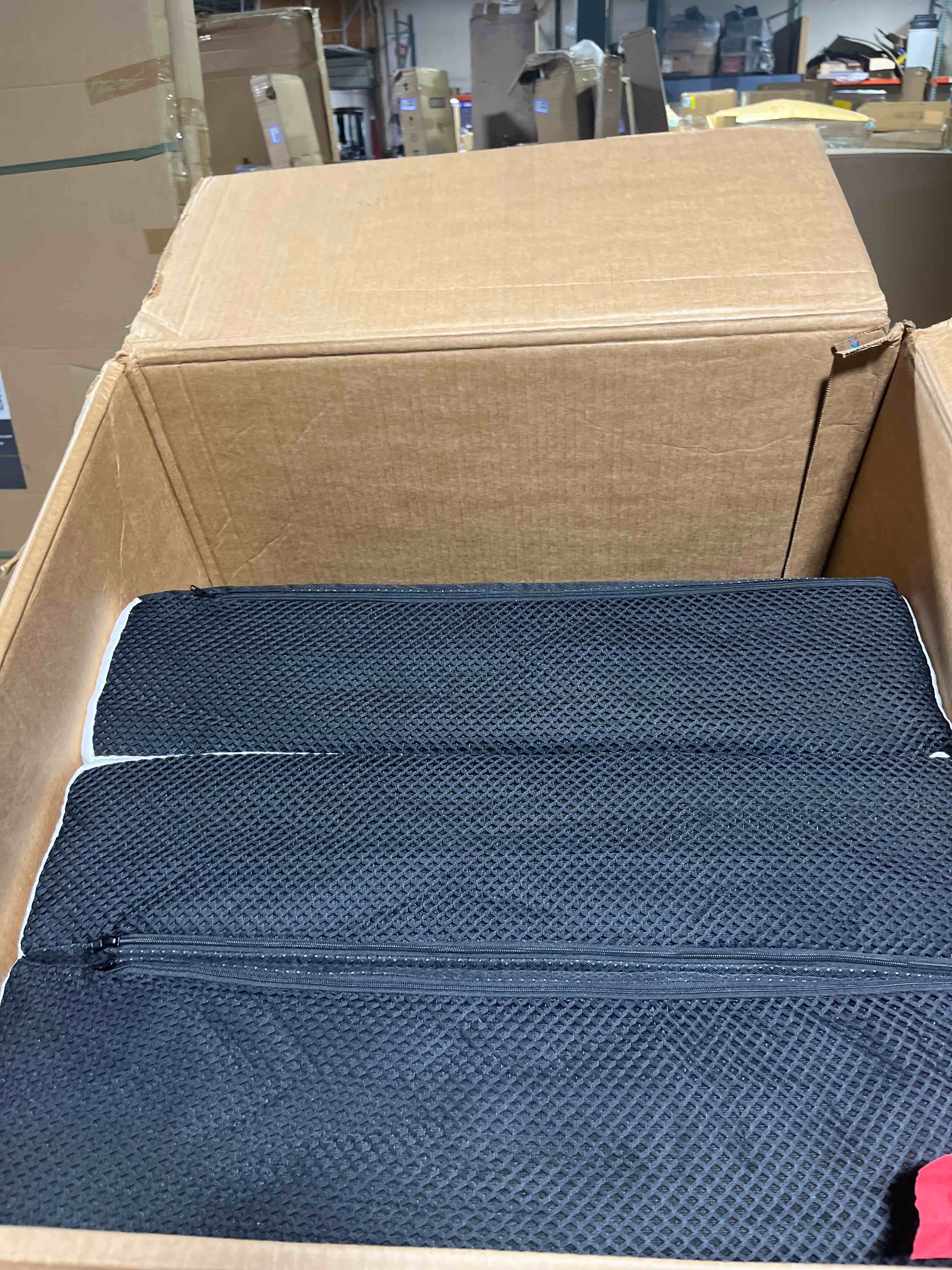 Condition photo showing Good Condition for Memory Foam Trifold Mattress, Queen Portable Floor Bed 6 Inch, Foldable Mat with Washable Cover, Handle & Non-Slip Bottom, for RV, Travel, Camping, Yoga, 78"x58"x6", Grey Queen 6 Inch-Grey