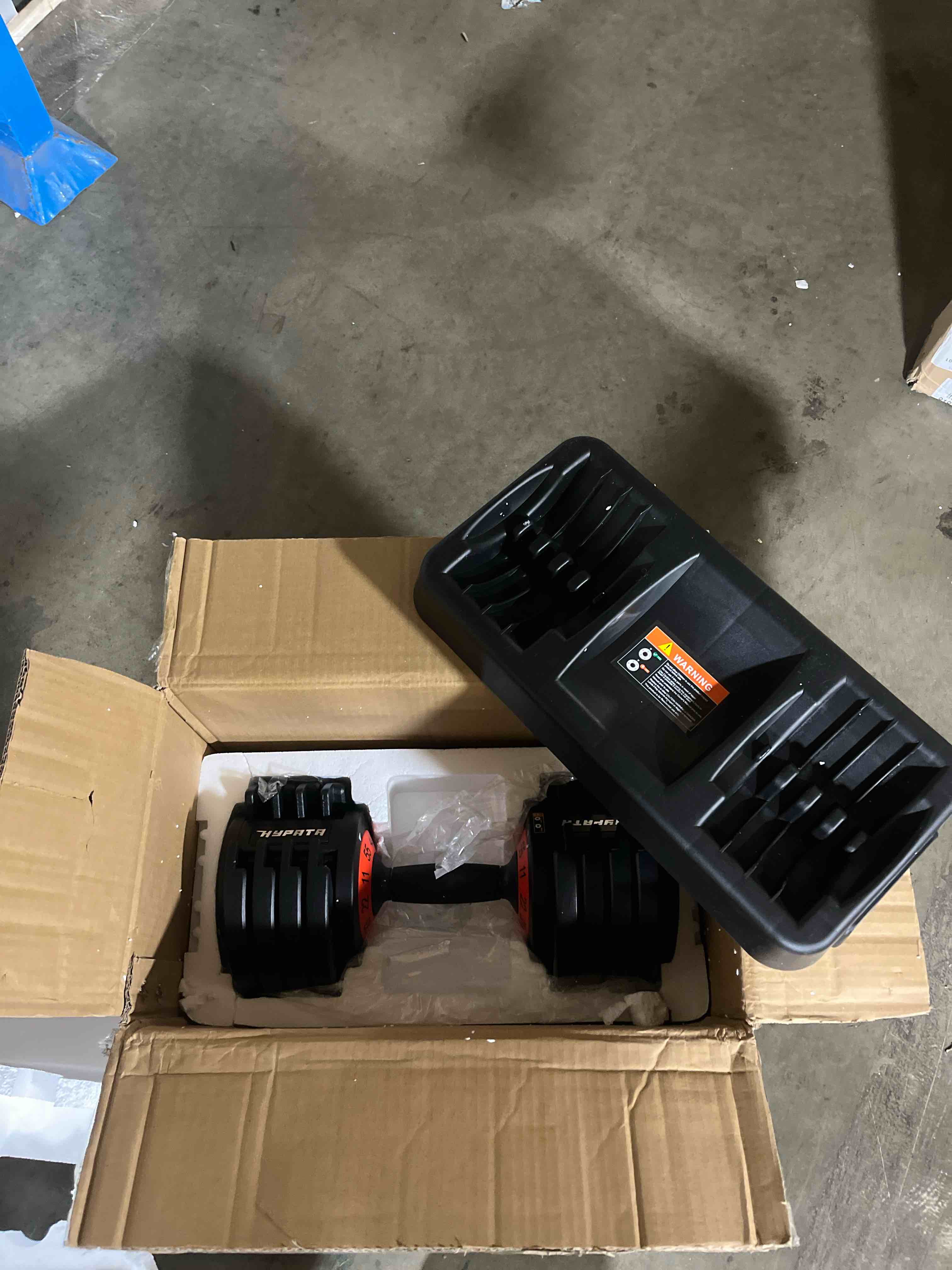 Condition photo showing New/Like New for 25/55 lbs Pair Adjustable Dumbbell Set, Adjust Dumbbell Weight for Exercises Pair Dumbbells for Men and Women in Home 55lbs-Black-1pc