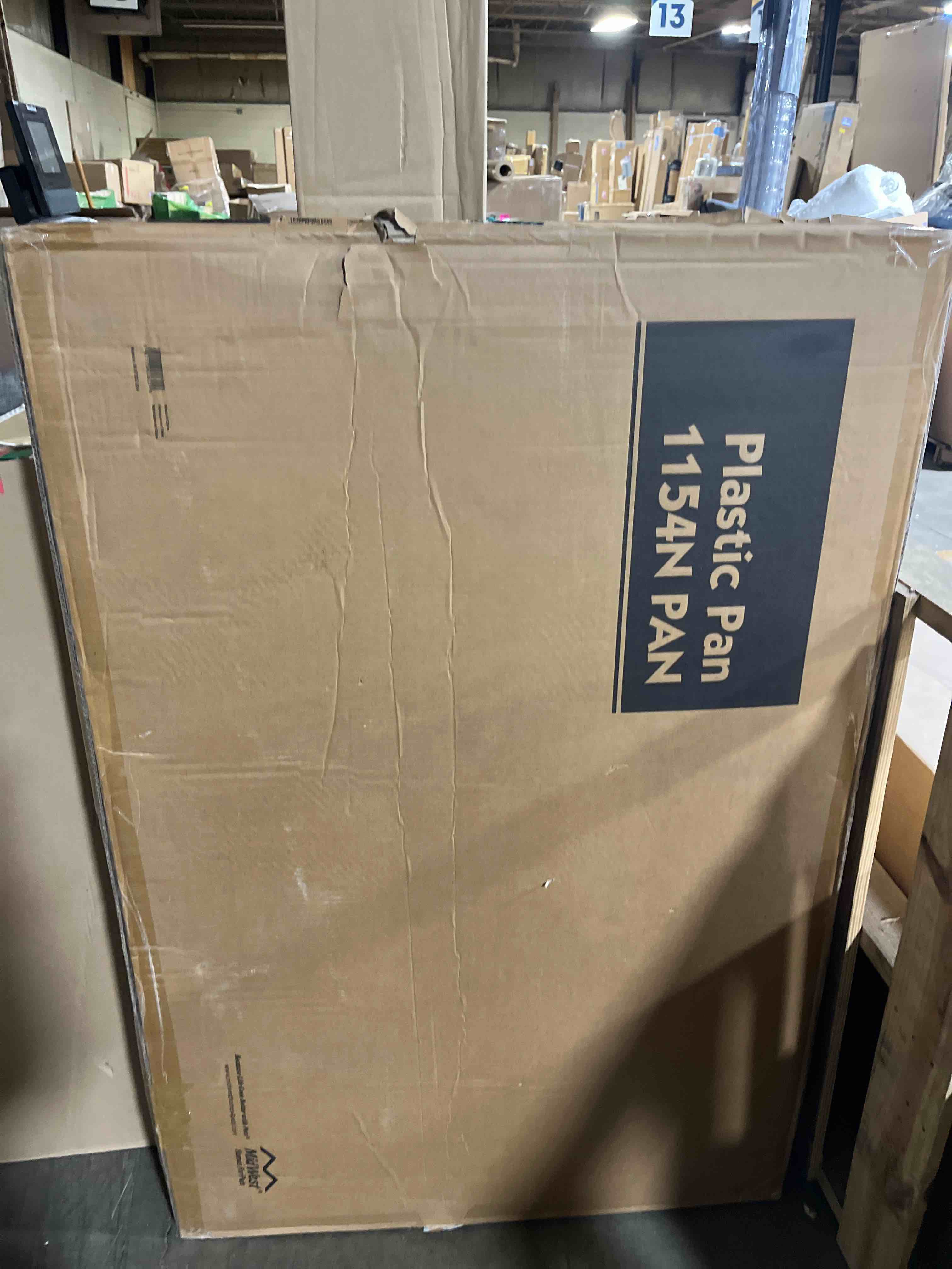 Condition photo showing Good Condition for MidWest Homes for Pets Replacement Pan for 54' Long MidWest Dog Crate (SL54DD), Black Black 52.3"L x 1.3"W x 34.7"H