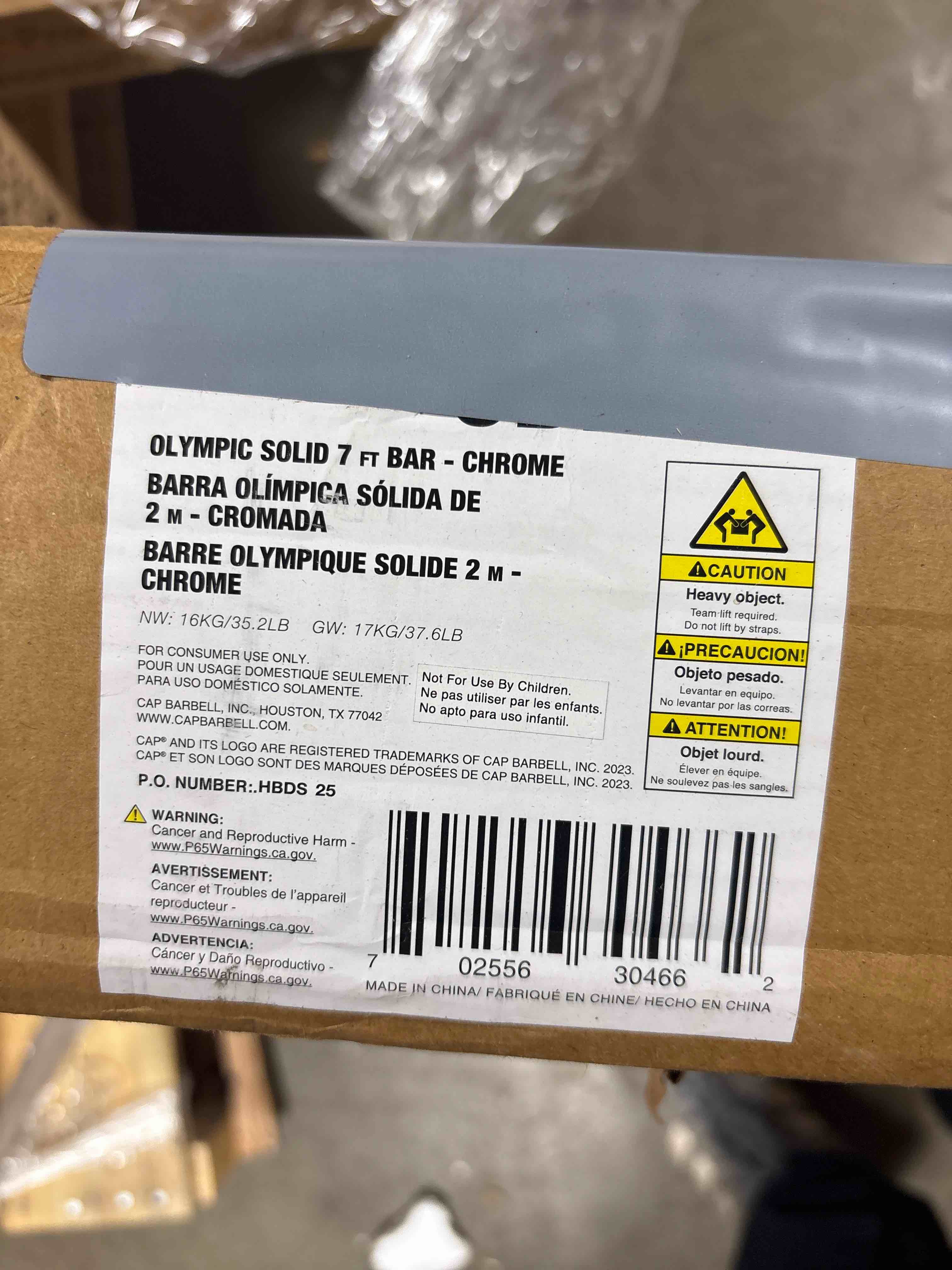 Condition photo showing Good Condition for CAP Barbell 2-Inch Olympic 7 ft Barbell Bars | Multiple Options