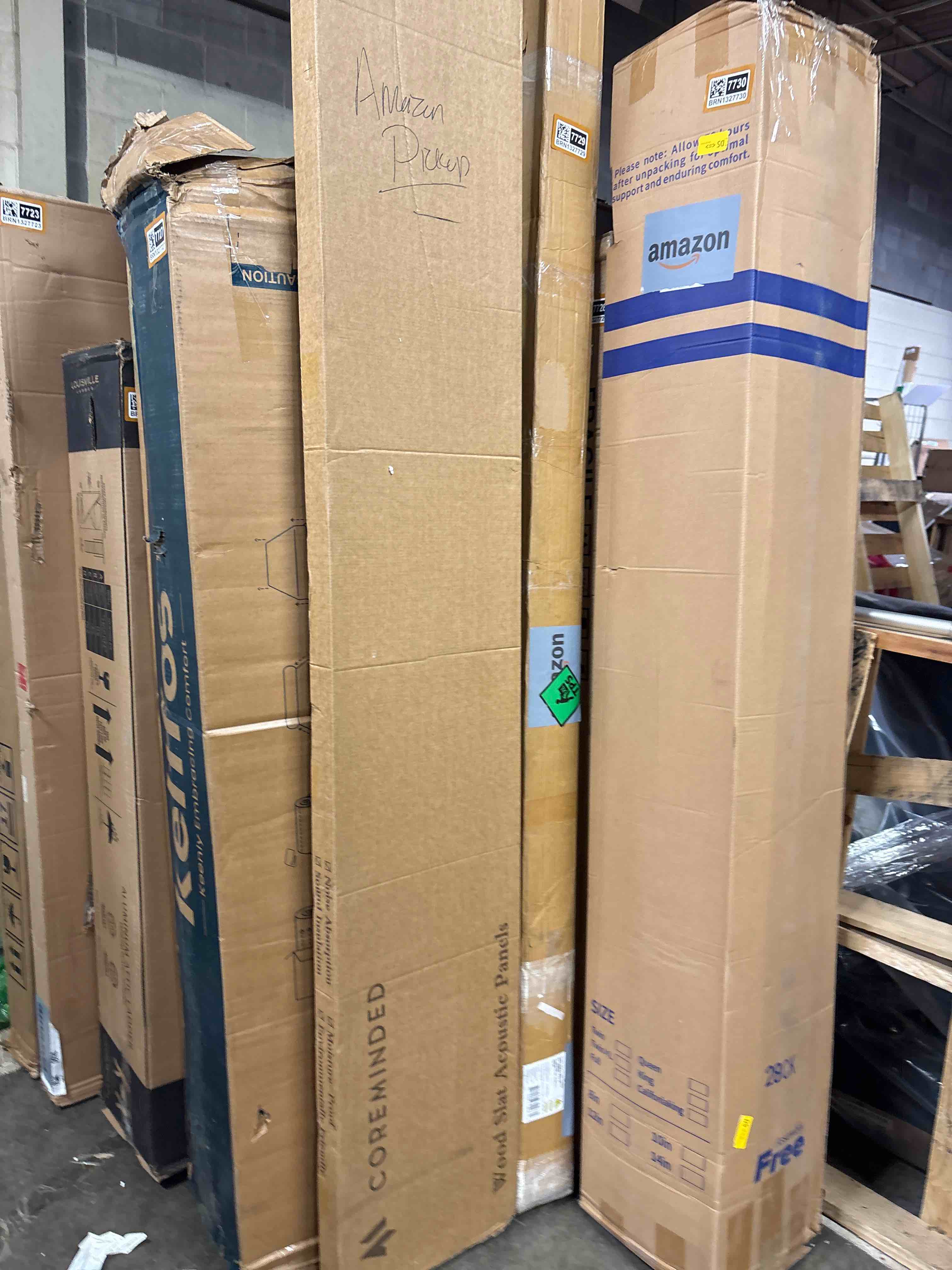 Condition photo showing New/Like New for 2-Pack Acoustic Wood Slat Panels - Soundproof Wall Paneling for Interior Decor 2pcs - 94.5x12.6 inches Dark Walnut