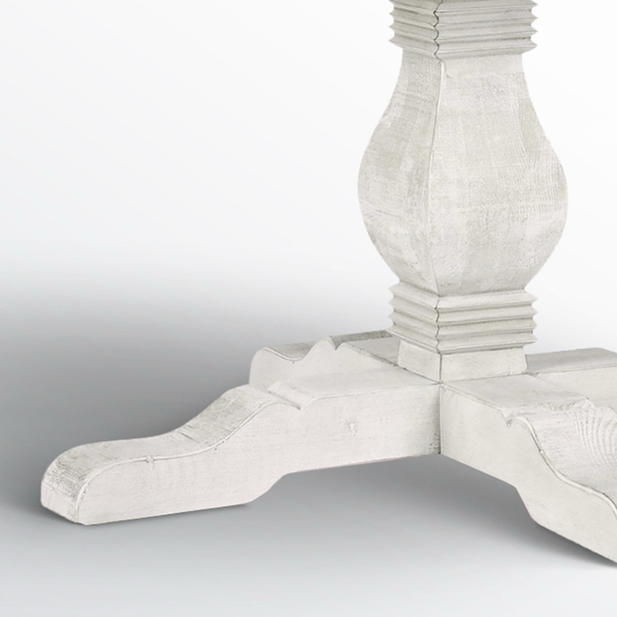 Condition photo showing Good Condition for Kinston Solid Wood Pedestal Dining Table By Rosalind Wheeler (table base only)