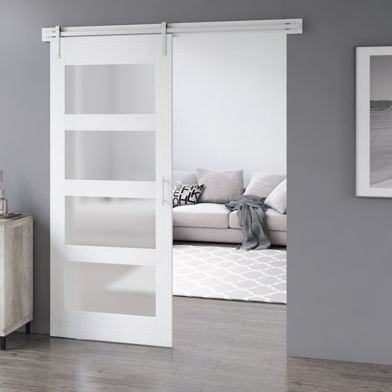 Abhishekh Barn Door with Installation Hardware Kit By Gracie Oaks