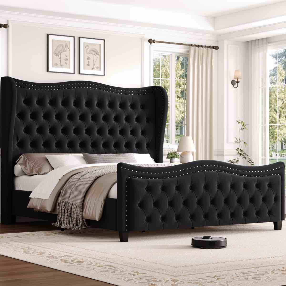 Metter Upholstered Wingback Bed By Willa Arlo™ Interiors