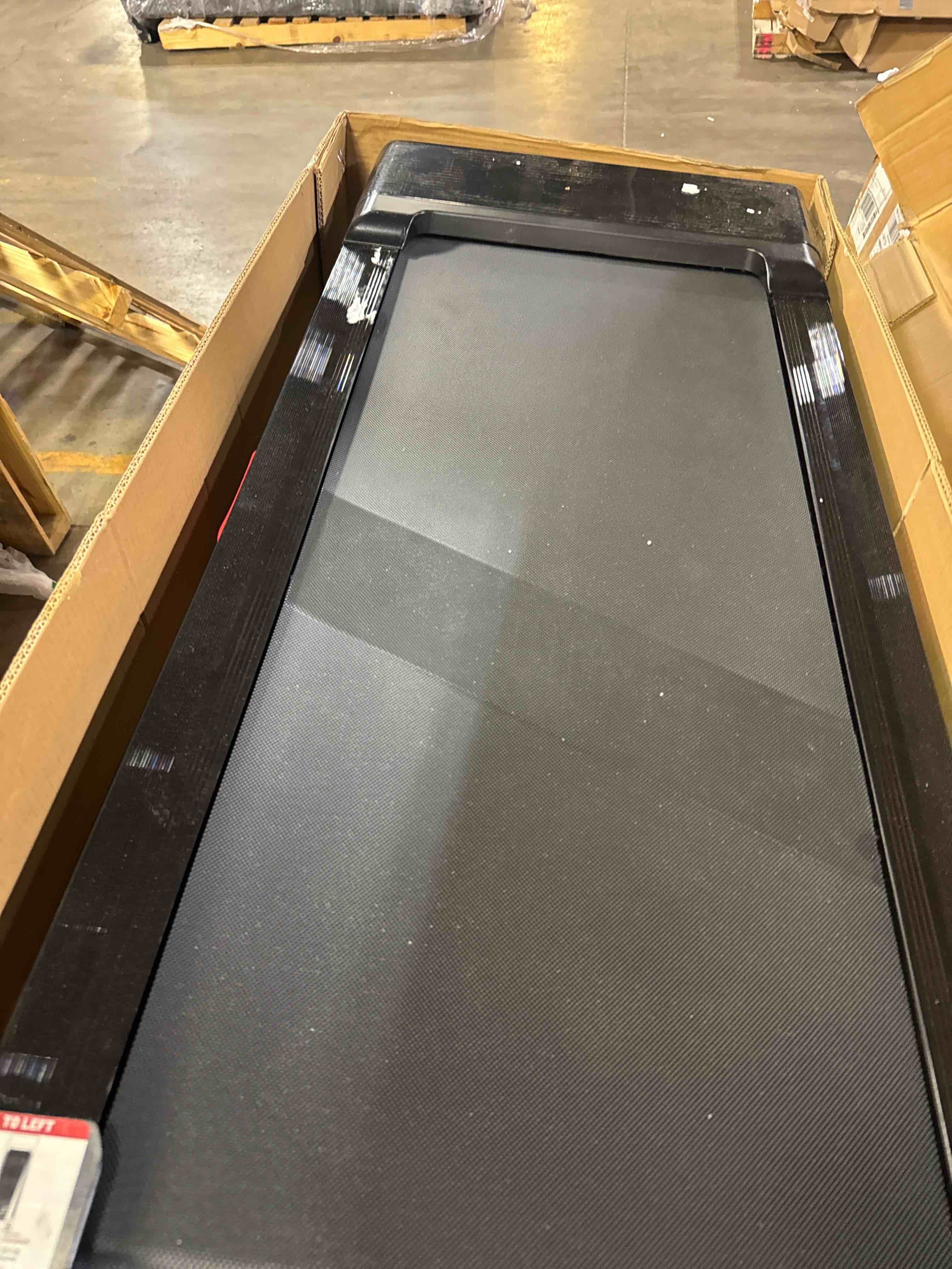 Condition photo showing Good Condition for walking pad treadmill with 12% 9-level auto incline, 450 lbs capacity rgb led screen, bluetooth speaker under desk treadmill, compact treadmills for home hiking