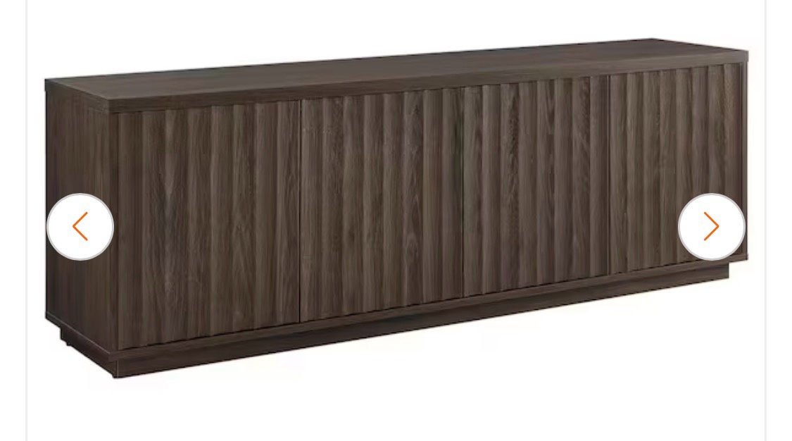 Bourne 69.625 in. Brown Oak TV Stand Fits TV's Up to 75 in.( SIMILAR TO ONE IN STOCK)