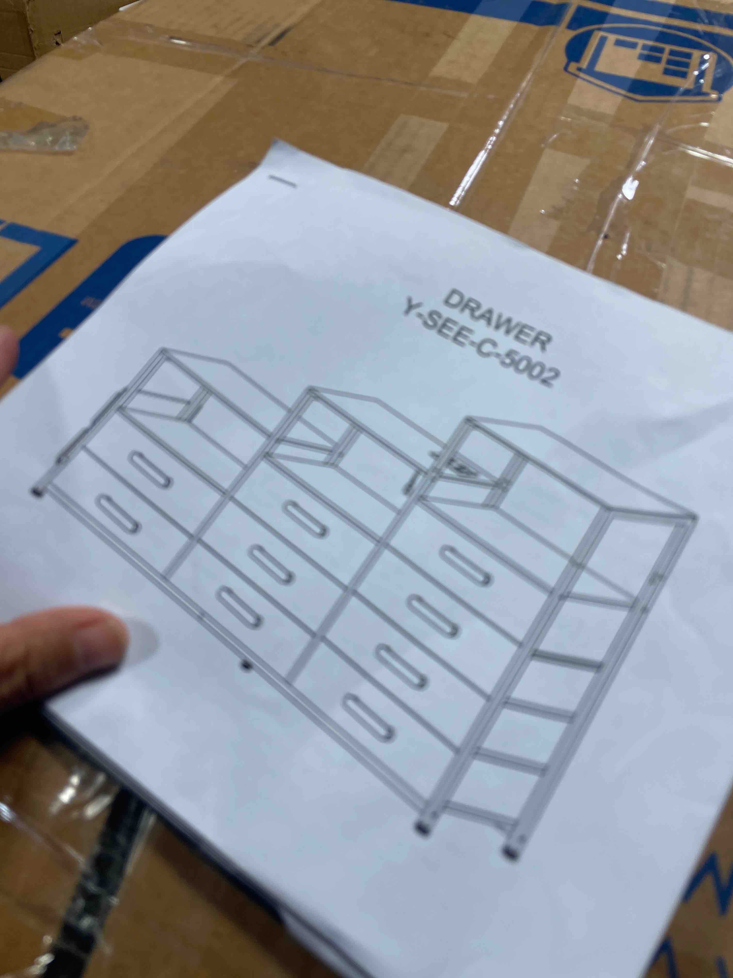 Condition photo showing Good Condition for dresser for bedroom, 9 drawer dresser with led lights & charging station, 52'' chest of drawers with 9 fabric drawers, 6 open shelves and side pockets for living room, hallway, 