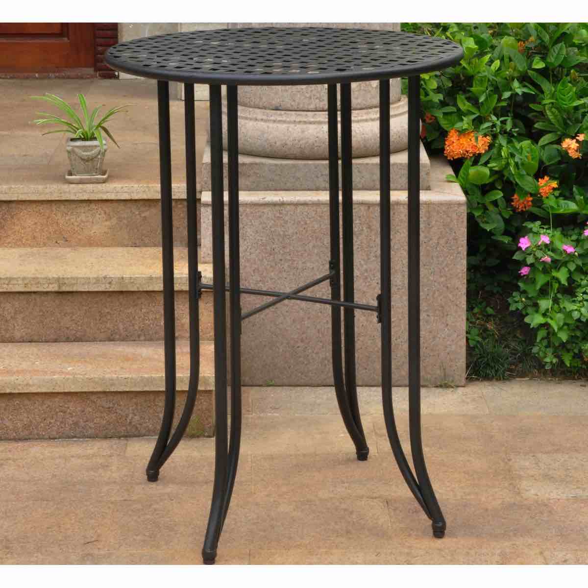 Condition photo showing Good Condition for nocona 2 - person patio dining set with round table by fleur de lis living (bar height table only)