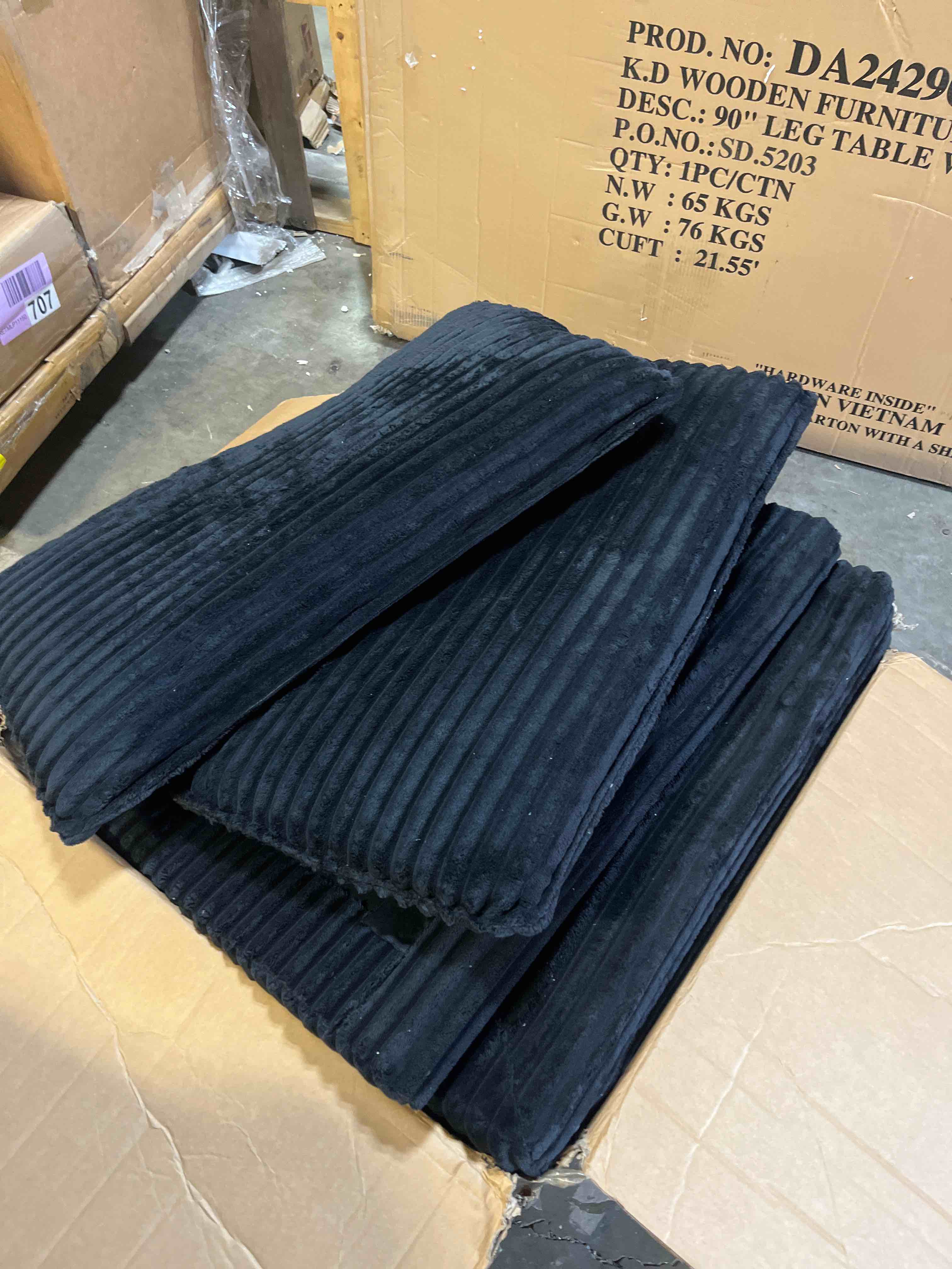 Condition photo showing As Is for 157.5" cloud couch modular sectional sofa for living room,modern sofa with deep seat?4 seater boneless couch,comfy upholstered corduroy couches for apartment, studio, office,bedroom?black