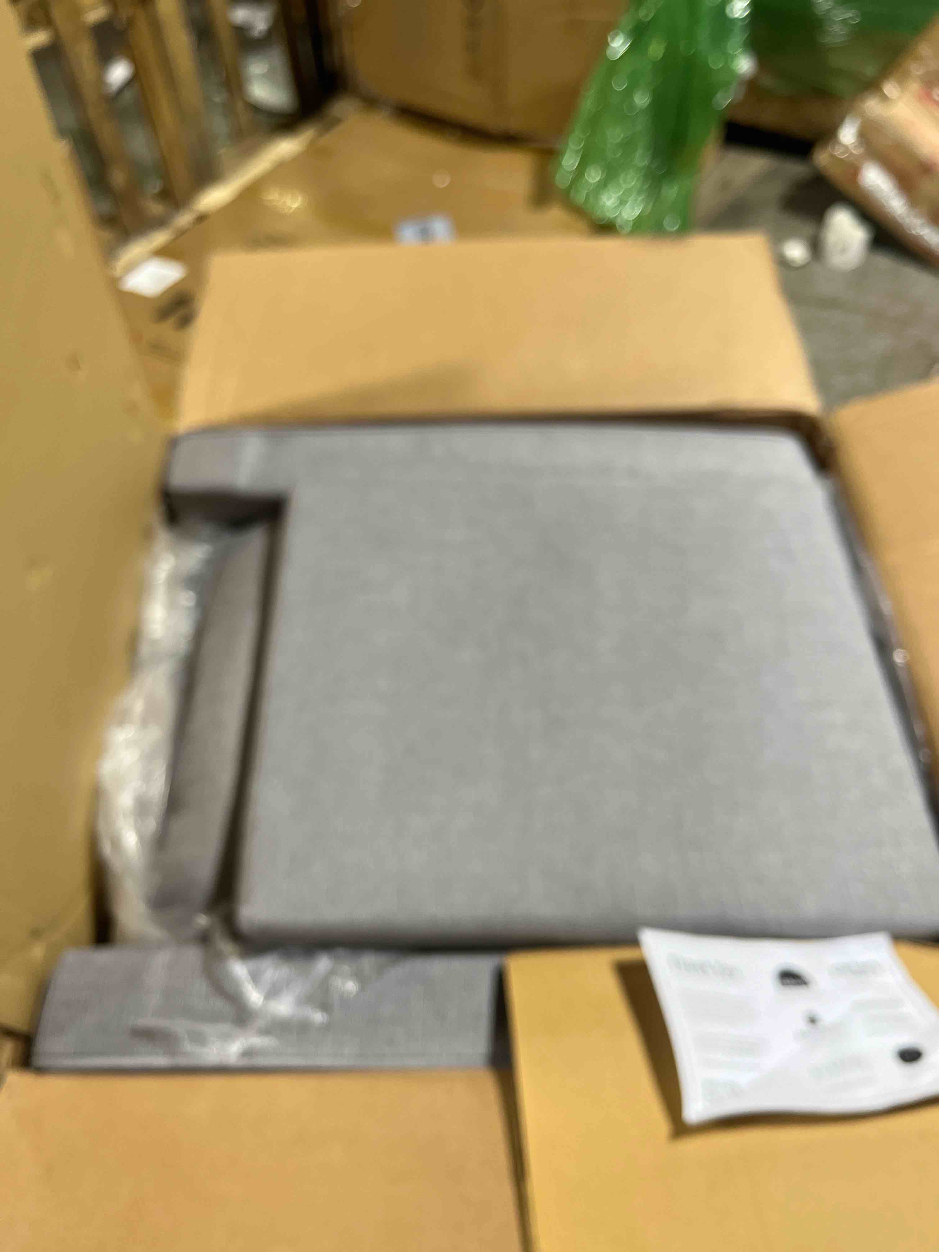 Condition photo showing New/Like New for davinci gabby pillowback swivel glider in polyester, misty grey, greenguard gold & certipur-us certified misty grey 1 count (pack of 1)
