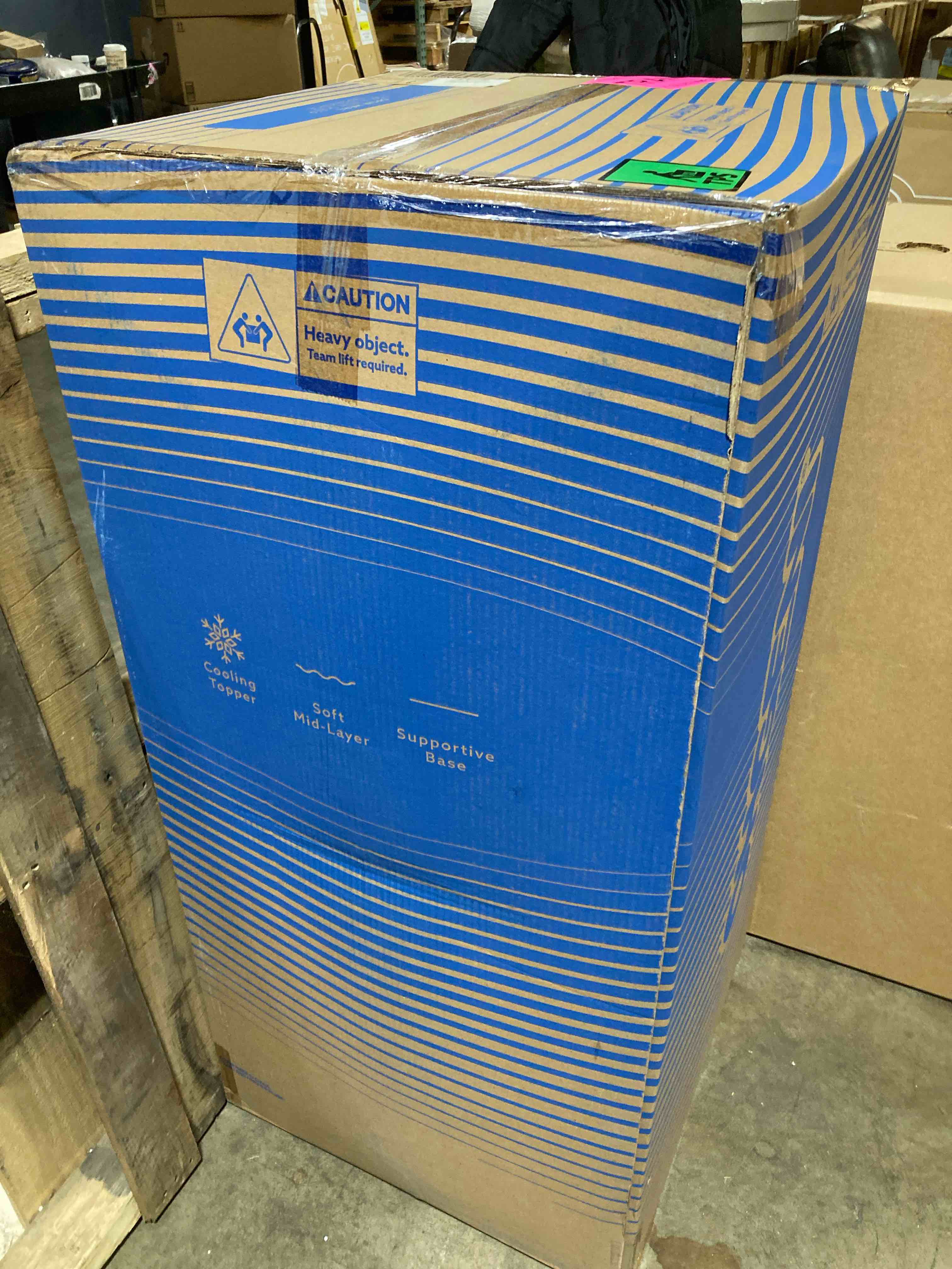 Condition photo showing New/Like New for 12 inch king size mattress, cooling gel memory foam bed mattresses in a box, cool touch surface, medium feel, ergonomic support & pressure relief, certipur-us certified foam, designed in usa king (u.s. standard) 12 inch