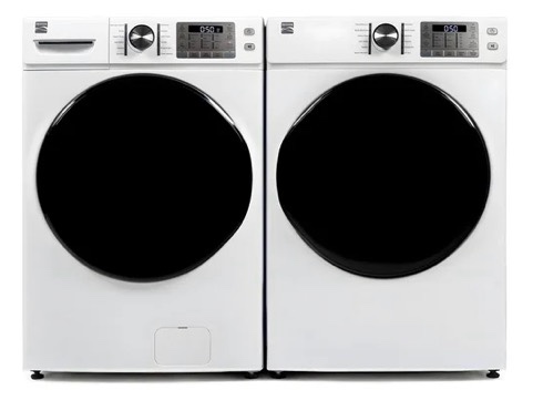 kenmore 4.5 cu. ft. front load washer with stain removing steam treatment - reduce laundry time with accela wash - led - energy star certified - metallic silver