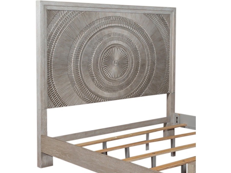 Condition photo showing New/Like New for liberty furniture bedroom king decorative panel headboard 902-br15