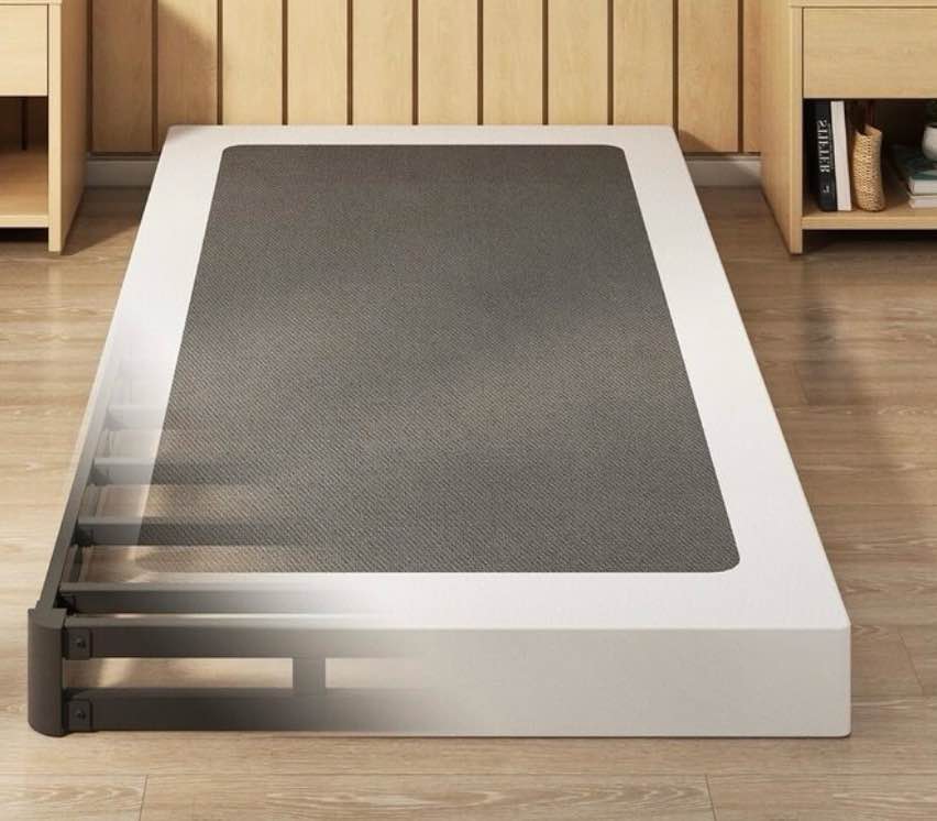 5 Inch Twin Box Spring Bed Base, Heavy Duty Metal Frame, Noise-Free, Easy Assembly, 1500lbs Capacity