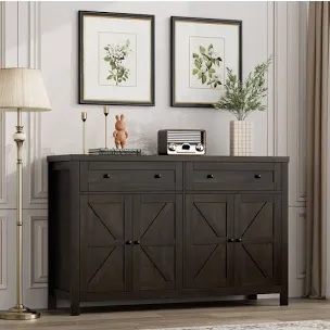 Zosia 55.1" Modern Sideboard Buffet, Credenza Storage Cabinets, Adj