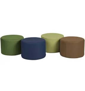 SoftScape 18" Round Ottoman (Set of 4)