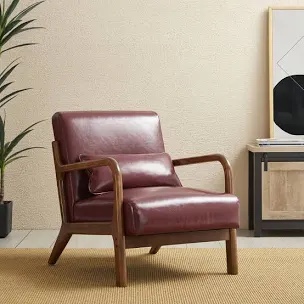 Bradley Faux Leather Armchair