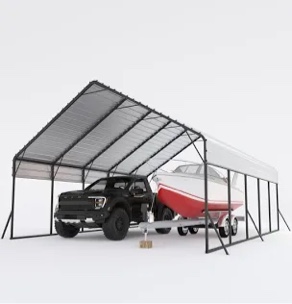 Garvee 20'x25'x13' Heavy Duty Extra Tall Snow Load Permanent Shelter (Missing one box)