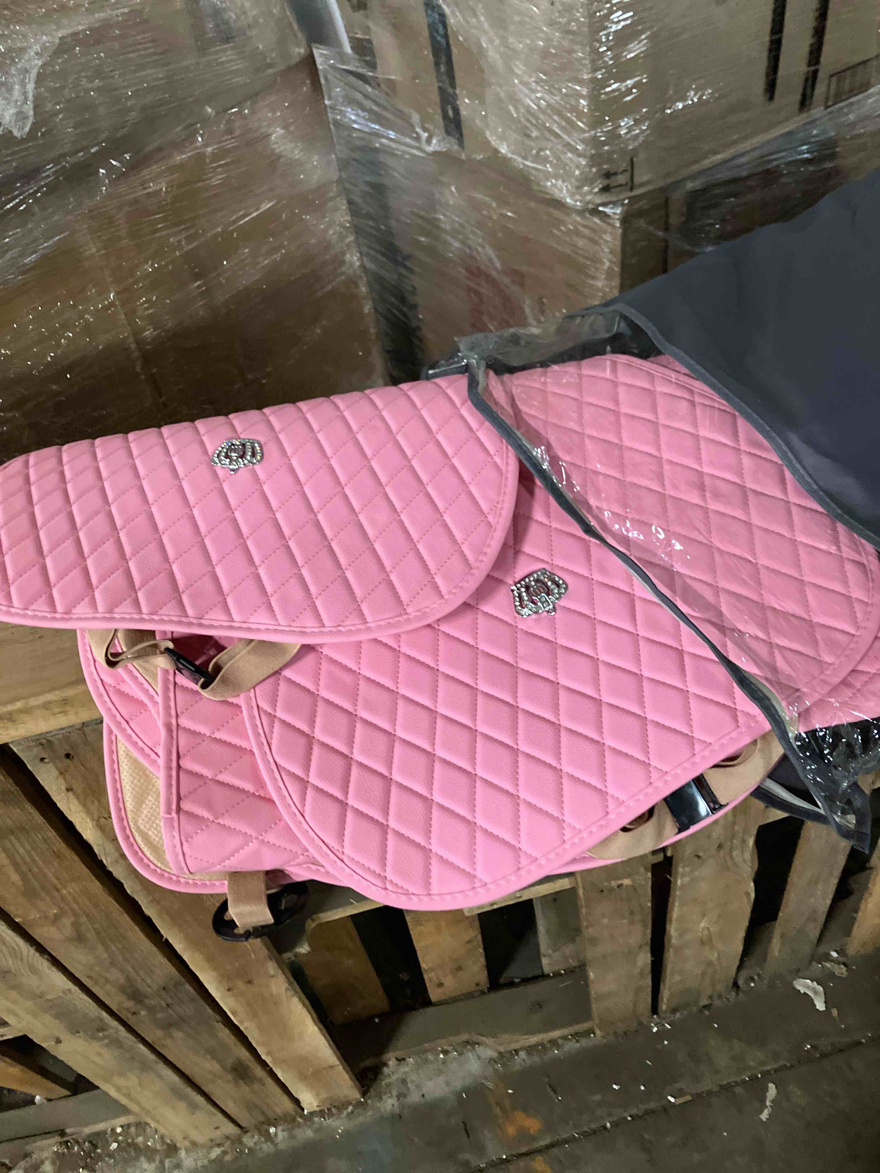 Condition photo showing New/Like New for Coverado Seat Covers Full Set, Pink Car Seat Covers, Waterproof Car Seat Cover with Lumbar Support, Leather Car Seat Cushion Protector, Car Seat Covers Universal Fit Most Cars