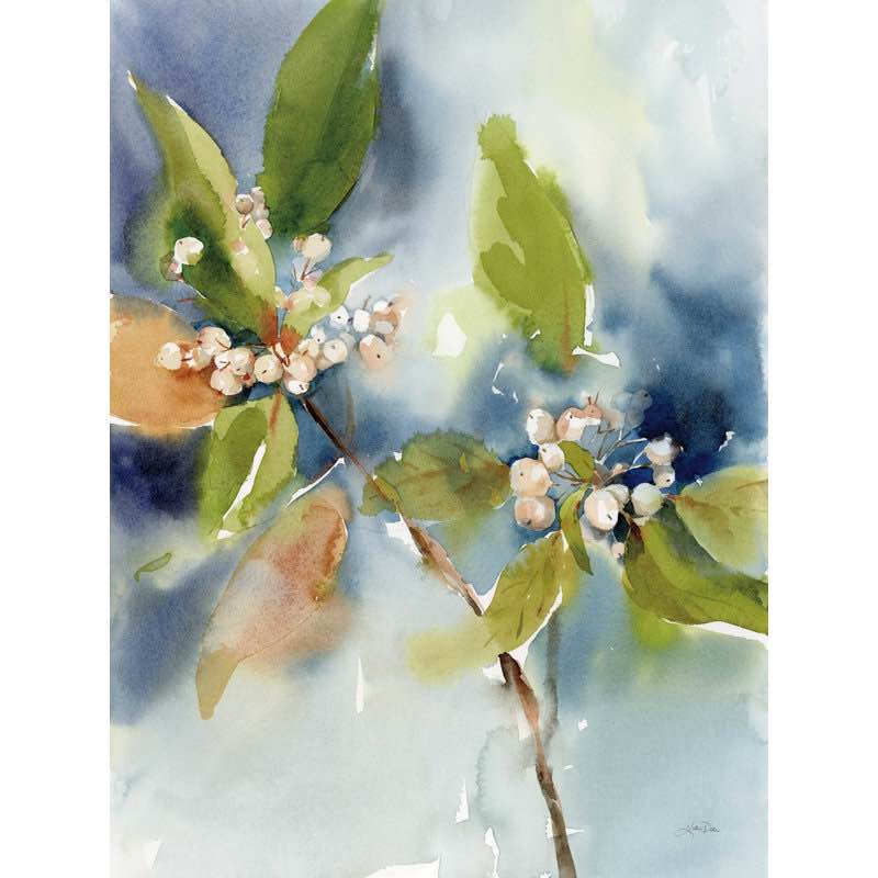 " Winter Berries " by Katrina Pete Painting Print 24”X18”
