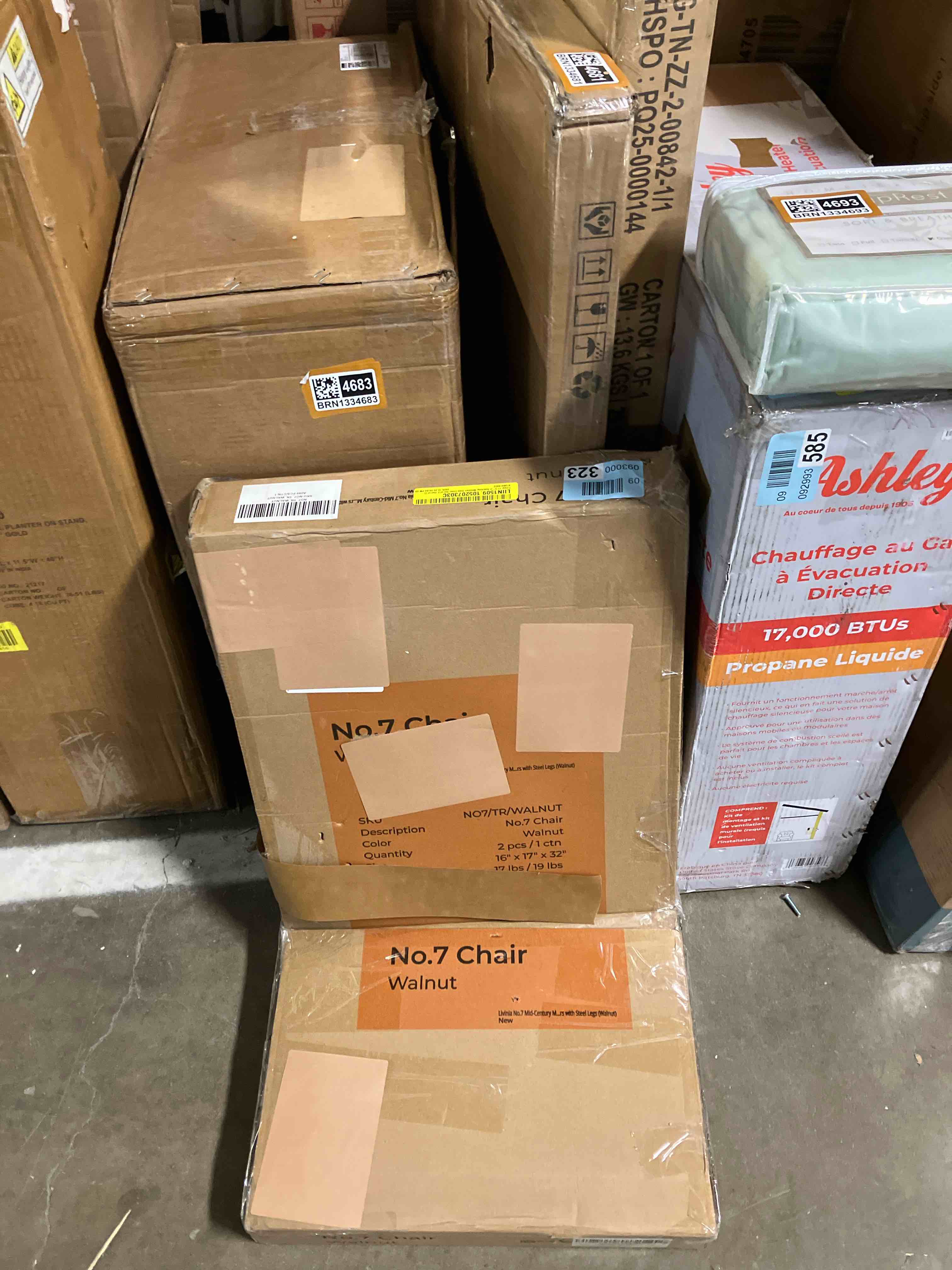 Condition photo showing New/Like New for Filipp 17.3'' H Stacking Wooden Side Chair Set of 2 (Set of 2)