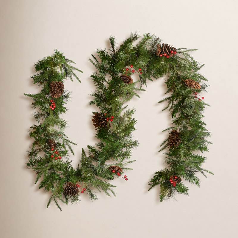 9ft. Colonial Garland with Clear Lights