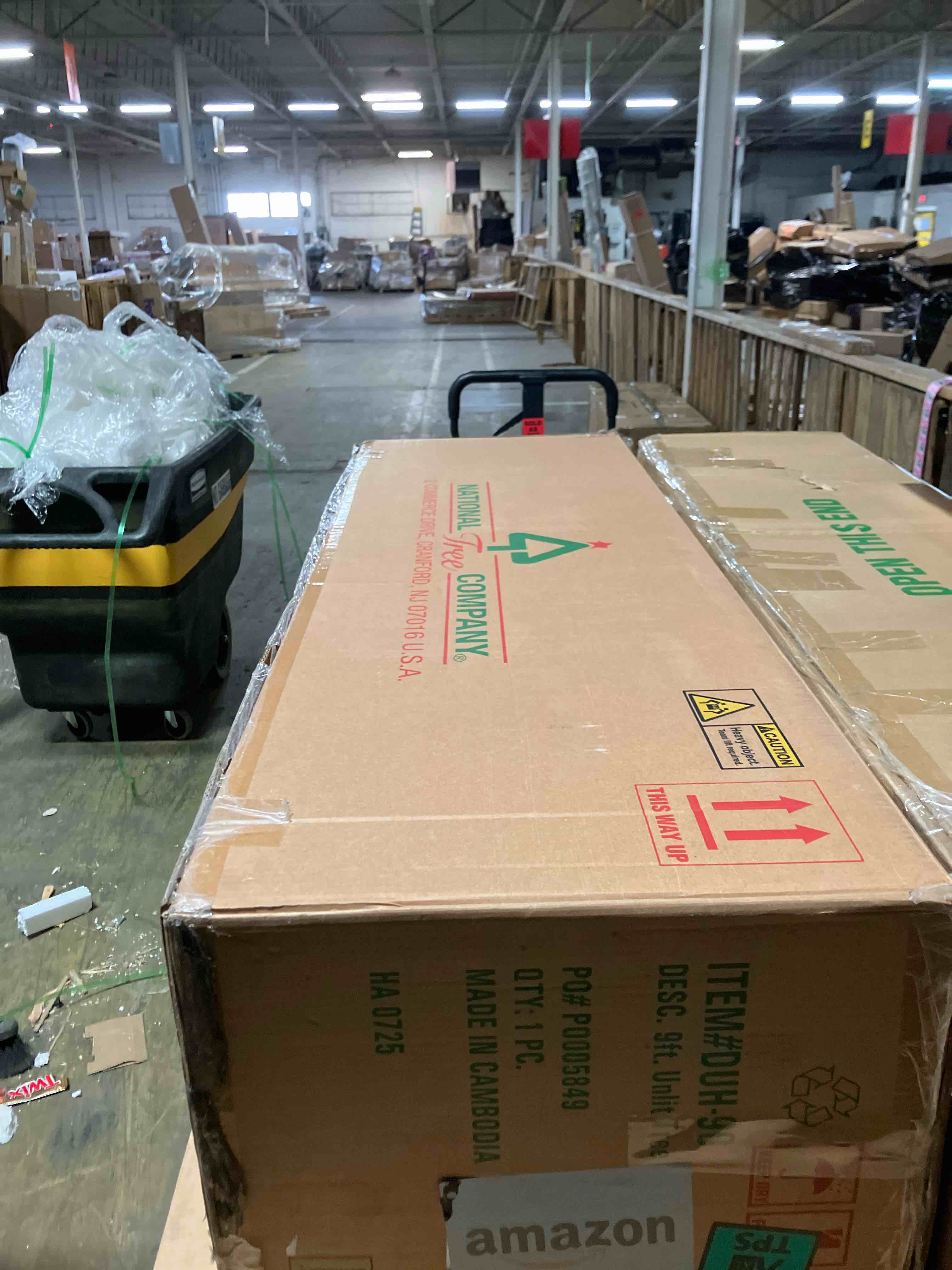 Condition photo showing New/Like New for National Tree Company 9 ft Unlit Dunhill Fir Full Artificial Christmas Tree, 4,026 Tips, Includes Stand, Green 8ft 11in Tree