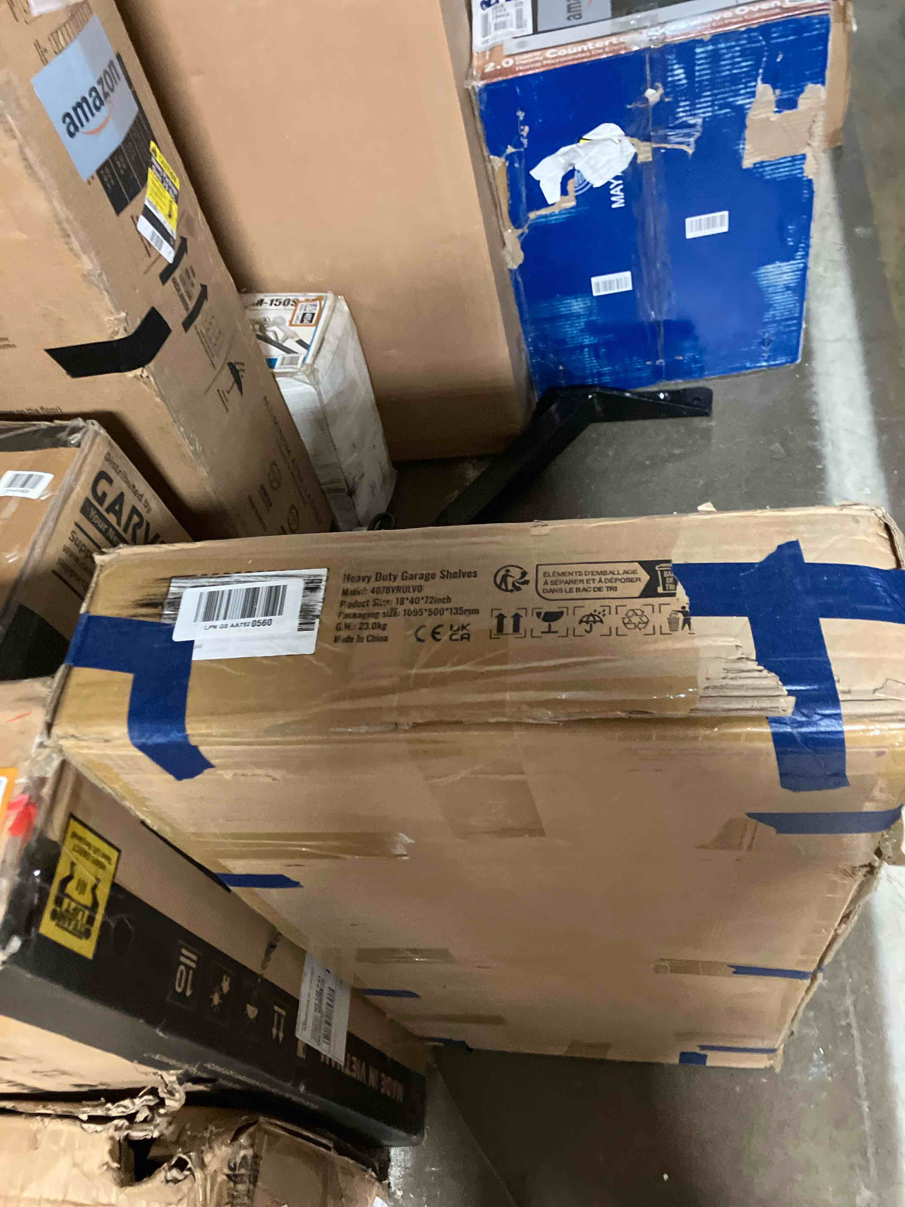 Condition photo showing Good Condition for Vevor Storage Shelves, 2000 lbs, 5 Tier Garage Storage Shelving, 18 inch D x 40 inch W x 72 inch H Adjustable Metal (Used)