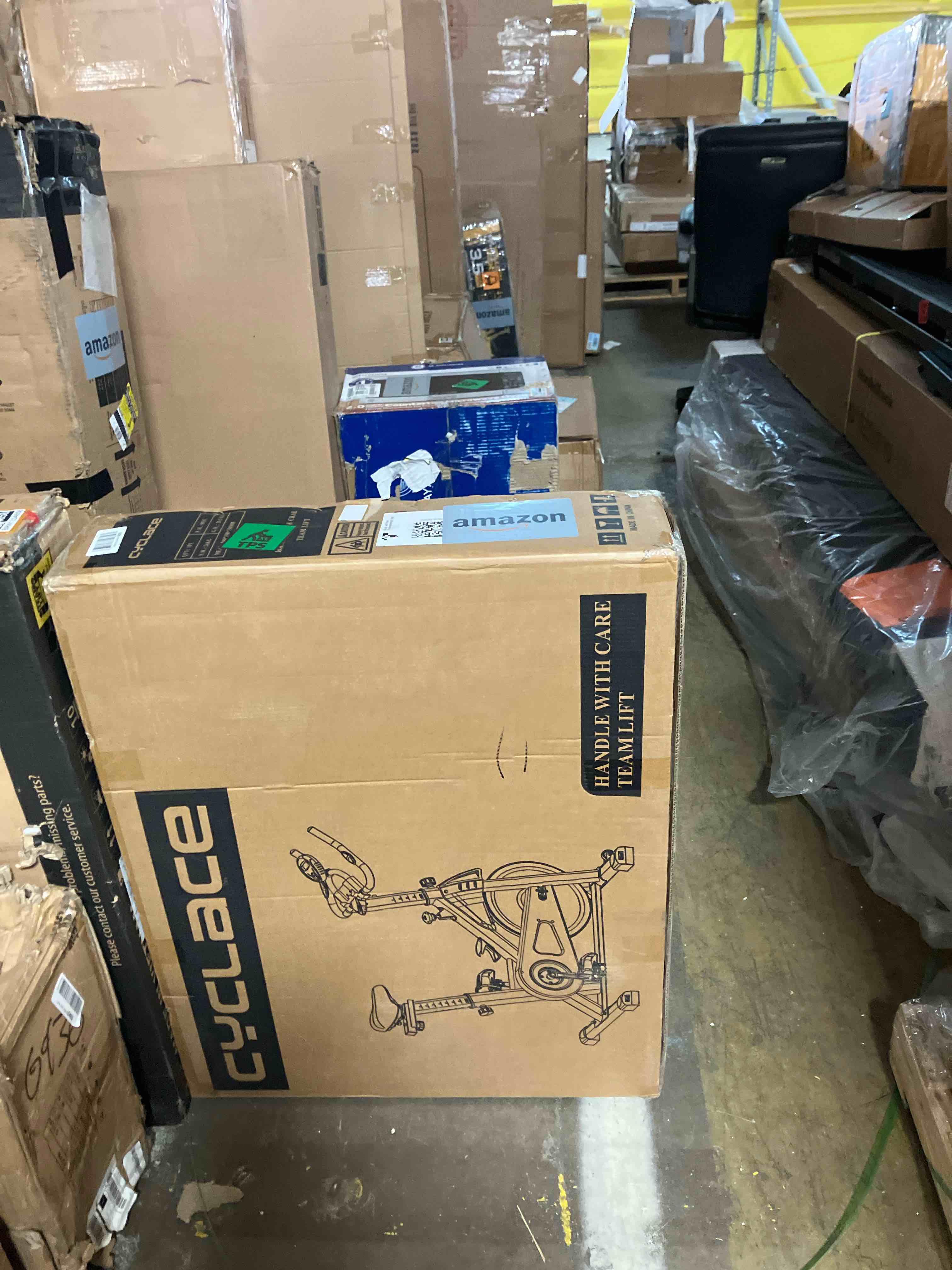 Condition photo showing New/Like New for Cyclace Exercise Bike, Magnetic Stationary Bike for Home, Low Noise Cardio Indoor Cycling Bike with App Compatible, 300LBs Weight Capacity & Tablet Mount