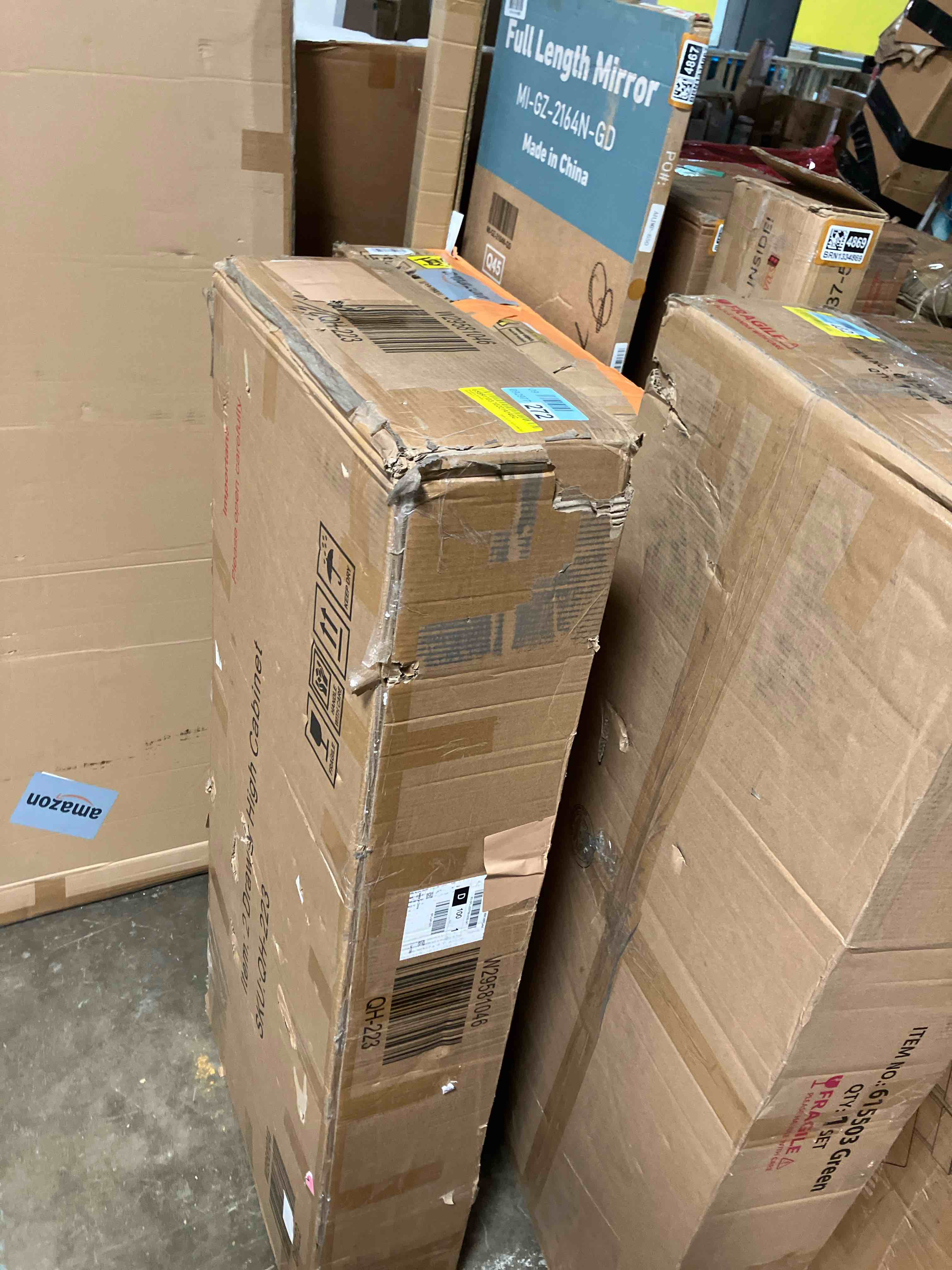 Condition photo showing New/Like New for Dauphine Armoire 2 Drawer High Cabinet 