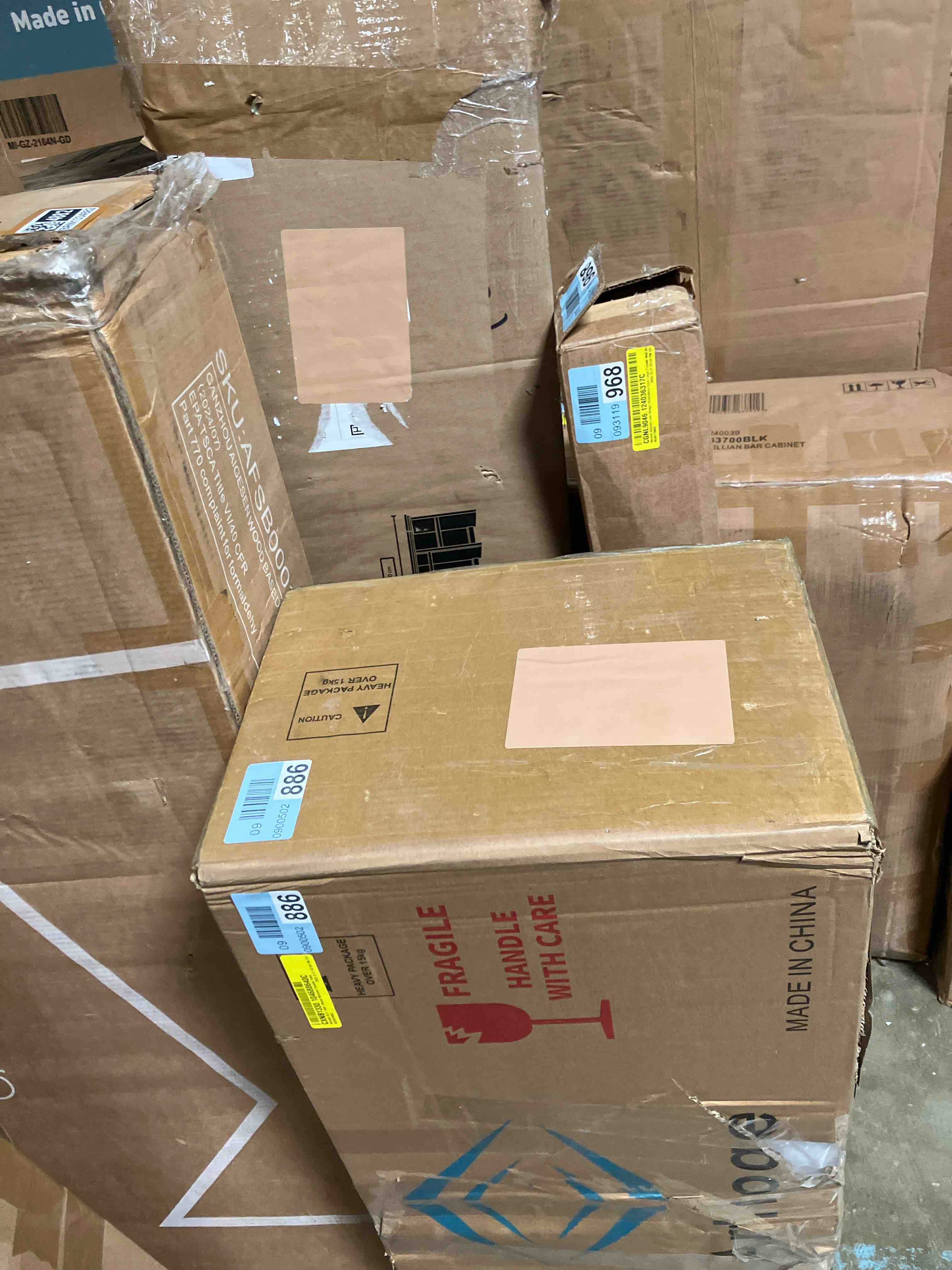 Condition photo showing New/Like New for Adriatik 35.4" Half-Round Mirrored Console Table