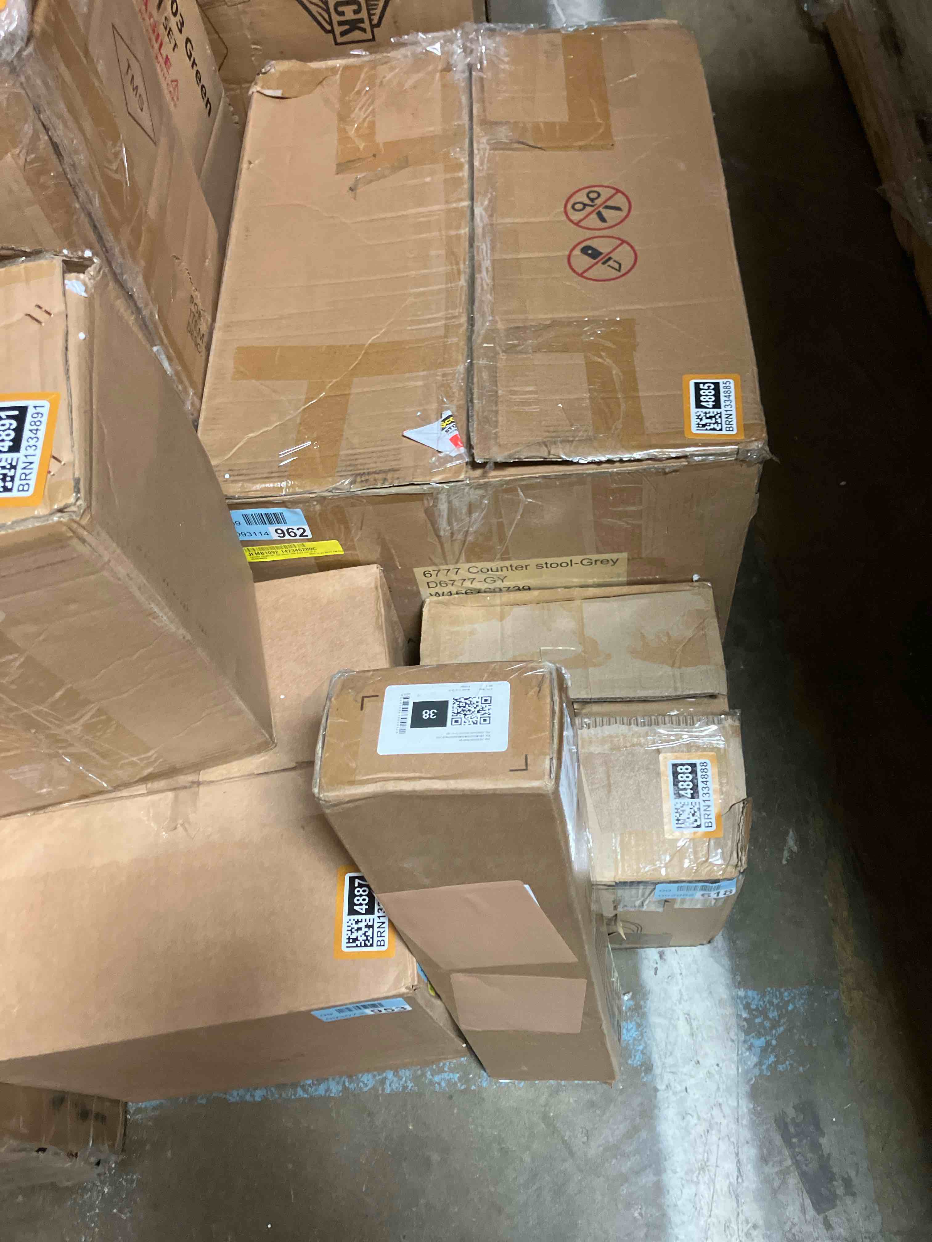 Condition photo showing New/Like New for Bifold Barn Door Hardware Kit Black Folding Barn Door Kit (Doors not Included) 52”