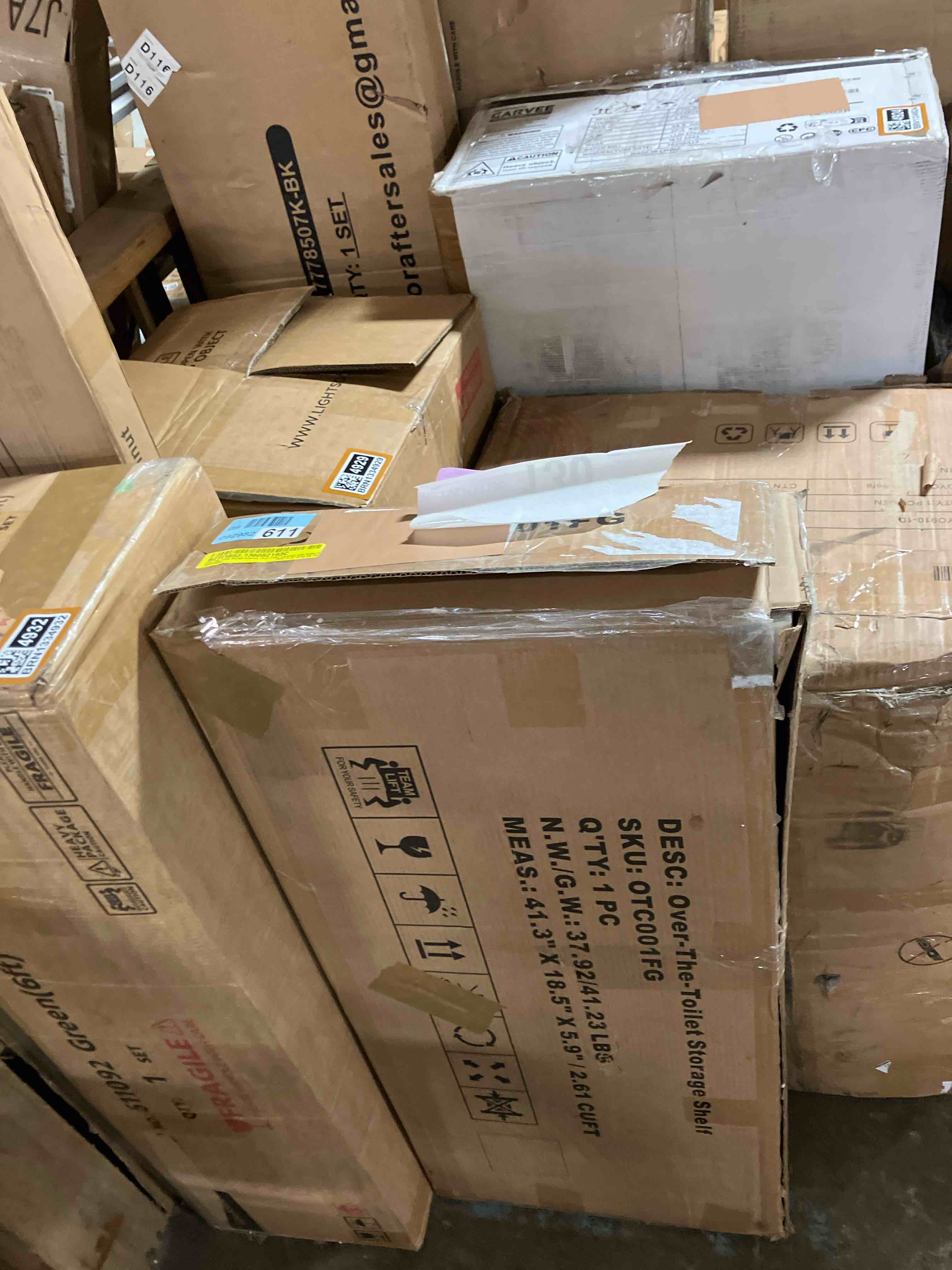 Condition photo showing New/Like New for Over The Toilet Storage Cabinet, Over Toilet Organizer with Fluted Doors Bathroom Organizers and Storage Above Toilet Storage Cabinet