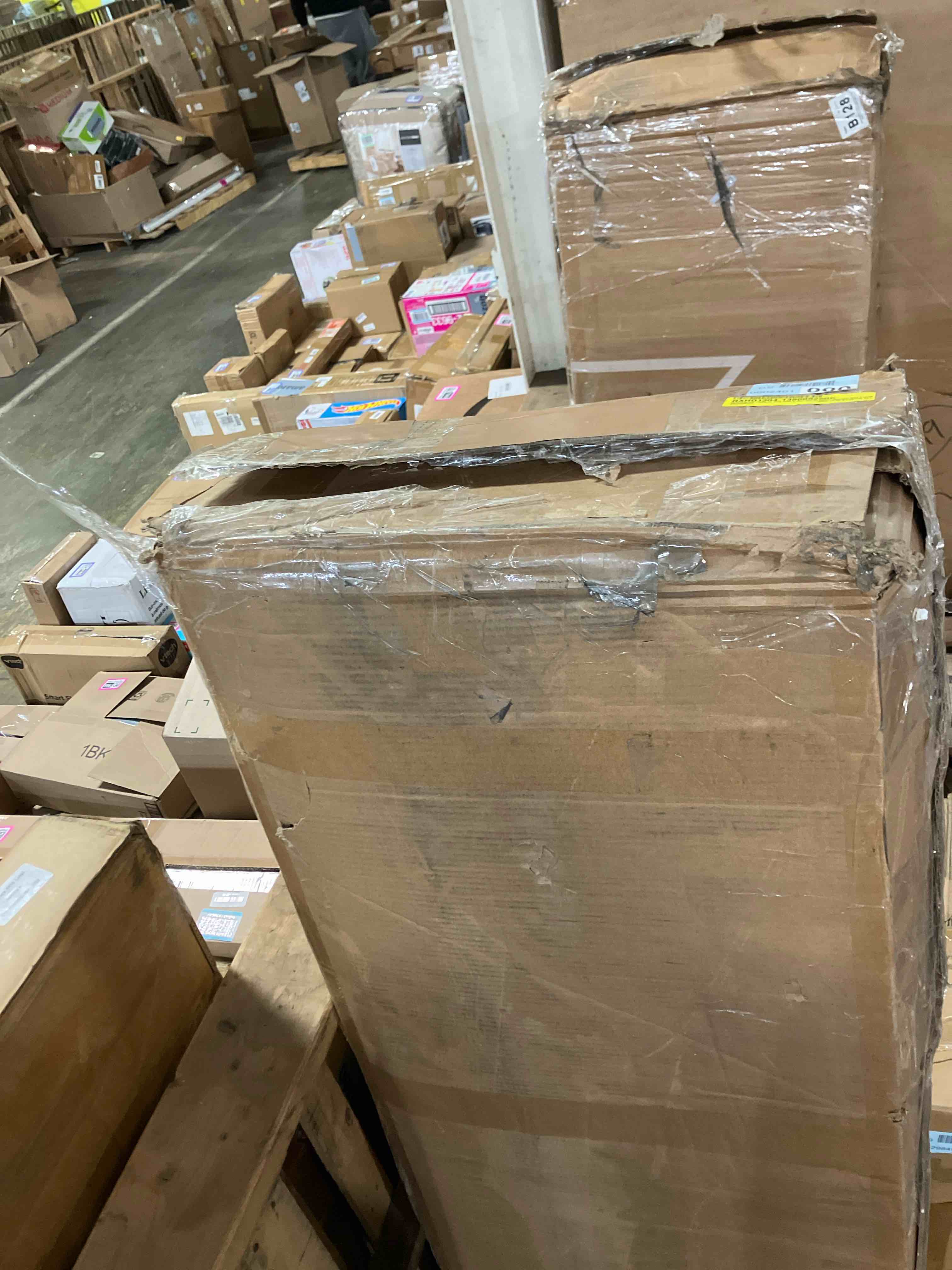 Condition photo showing New/Like New for Upholstered Platform Bed with 2 Storage Drawers Modern Bed Frame with Charging Station Queen