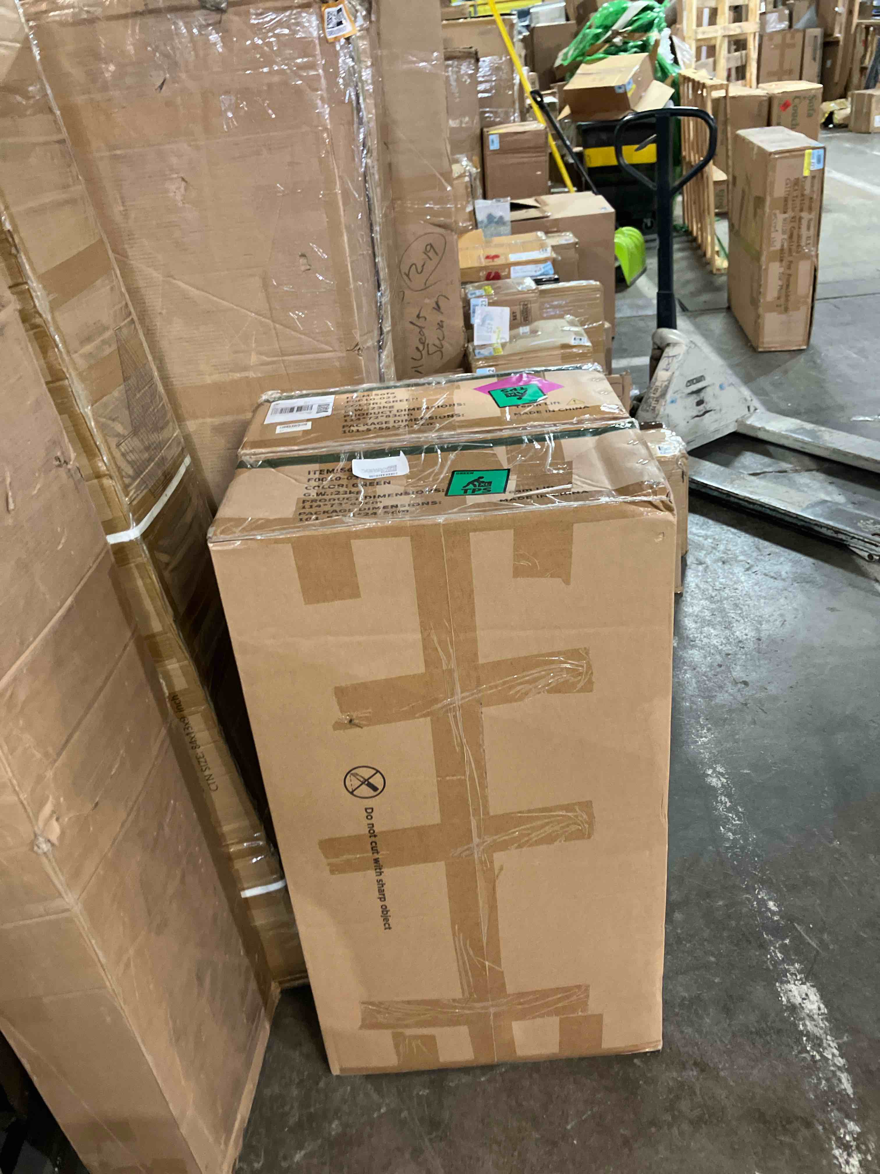 Condition photo showing New/Like New for 45" Green Comfy Sofa for Small Spaces, Small Sofa with Removable Washable Cover, High Density Foam Cushions, Solid Wood Frame, Ideal for Apartments, Easy to Assemble Couch