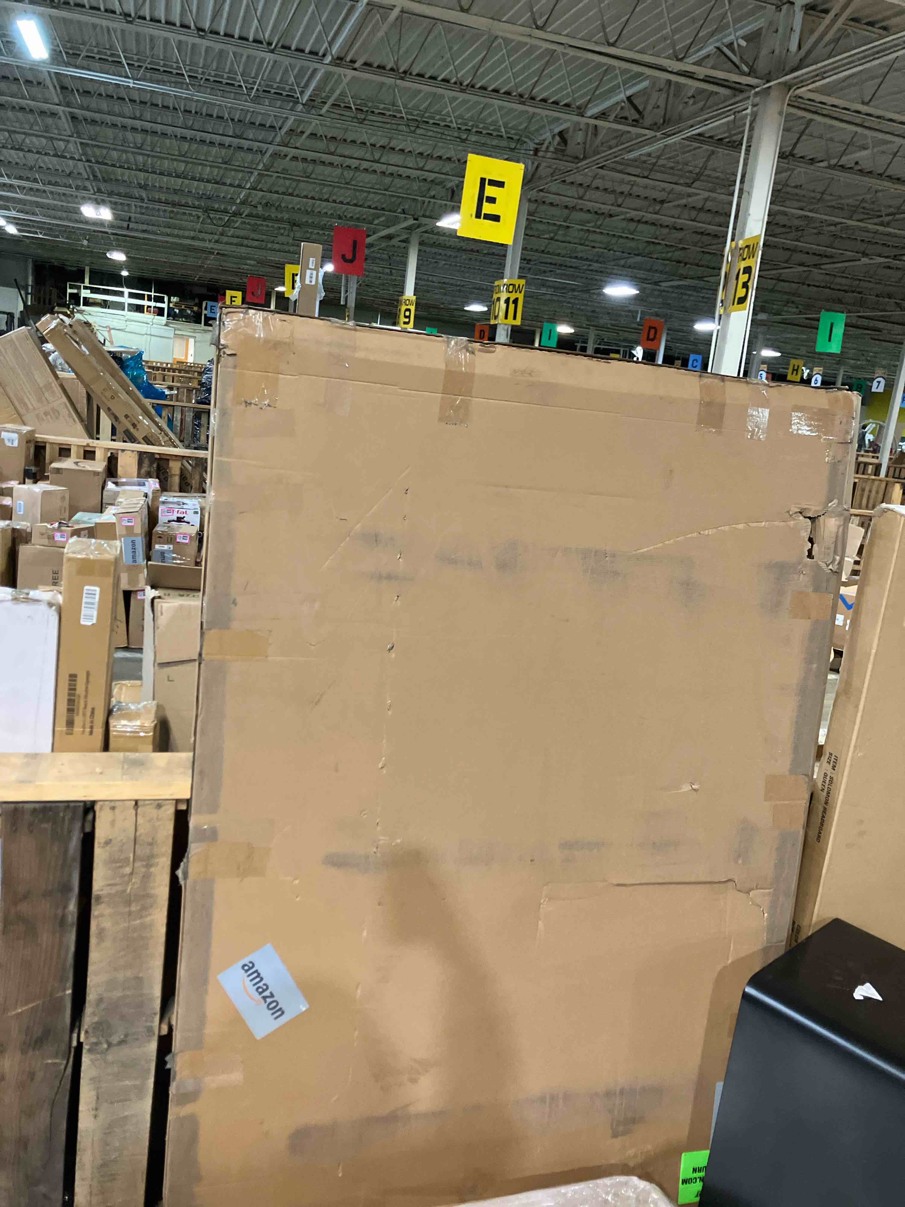 Condition photo showing New/Like New for Amazon Basics Large Magnetic Dry Erase Whiteboard with Pen Tray for School, Classroom, Office & Home , 48" x 72", Aluminum frame, Silver/White