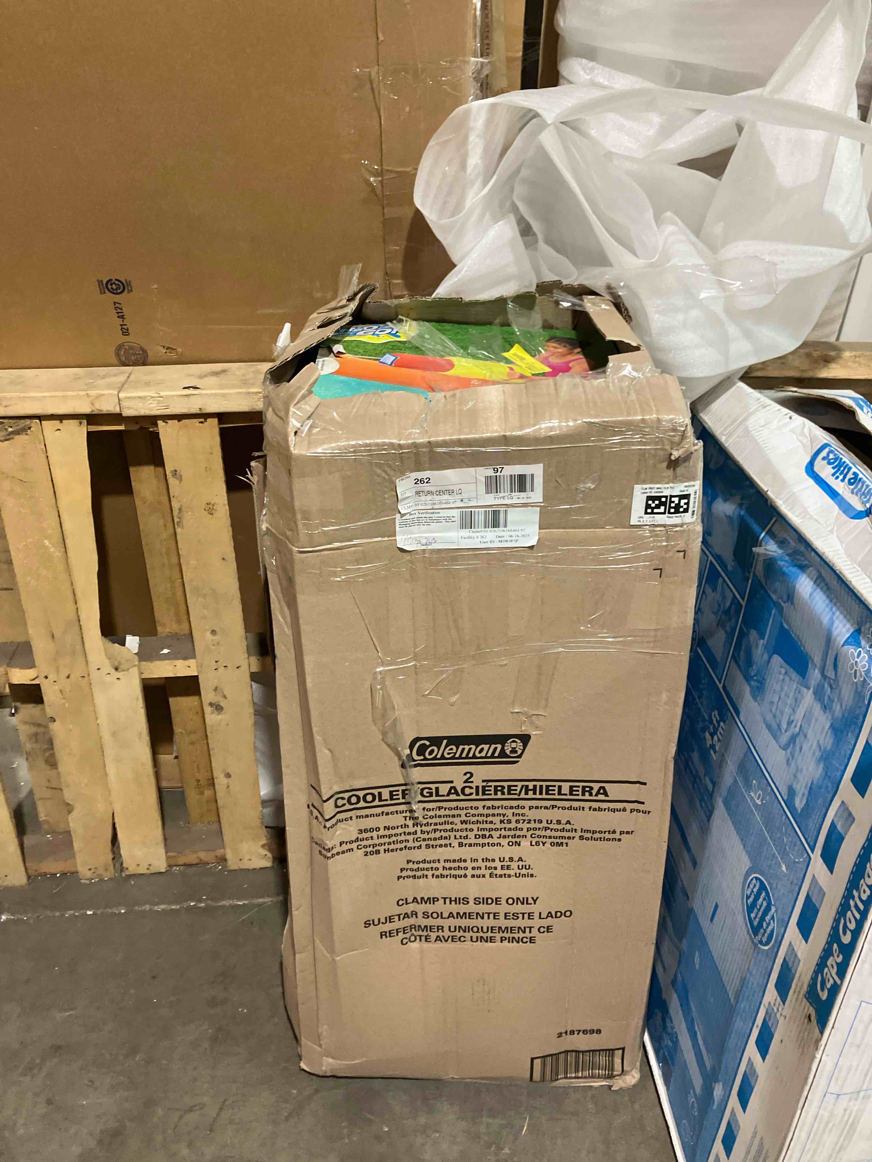 Condition photo showing Good Condition for Bestway H2OGO! Canopy Cove Mega Outdoor Water Park | Features Water Slide, Shaded Canopy, Water Cannons, Climbing Wall | Great for Kids Ages +5 (Used)