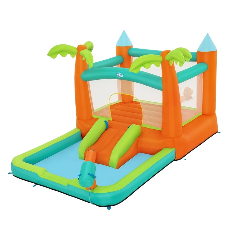 H2OGO! Kids Tropical Outdoor Inflatable Mega Bouncer (Used)