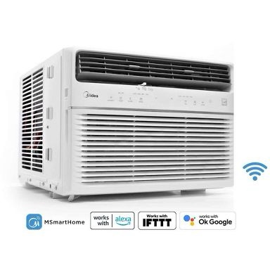 Midea 8,000 BTU SmartCool Window Air Conditioner with WiFi and Voice Control