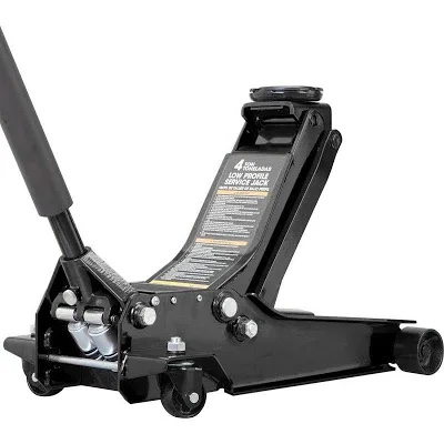 torin at84007nb hydraulic low profile service/floor jack with dual piston quick lift pump, 4 ton (8,