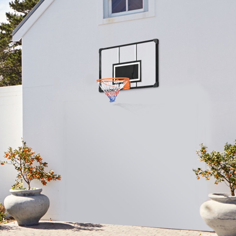 Wall Mounted Basketball Hoop with Shatter Proof Backboard